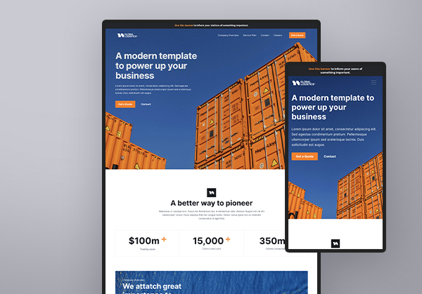 GLOBAL LOGISTICS 스킨 미리보기