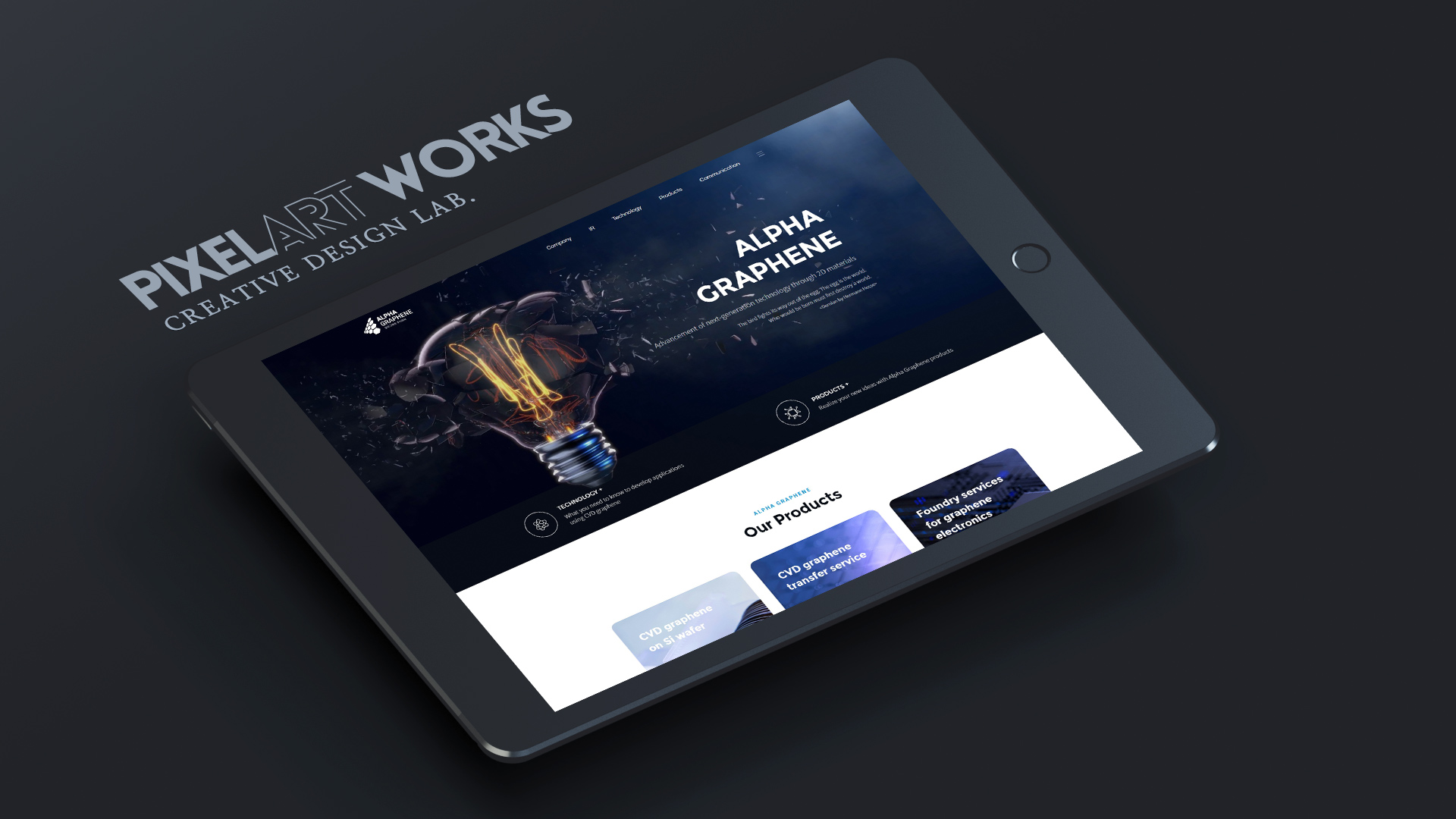 ALPHA GRAPHENE : 웹사이트(홈페이지, 쇼핑몰) 제작사례 | 픽셀아트공작소