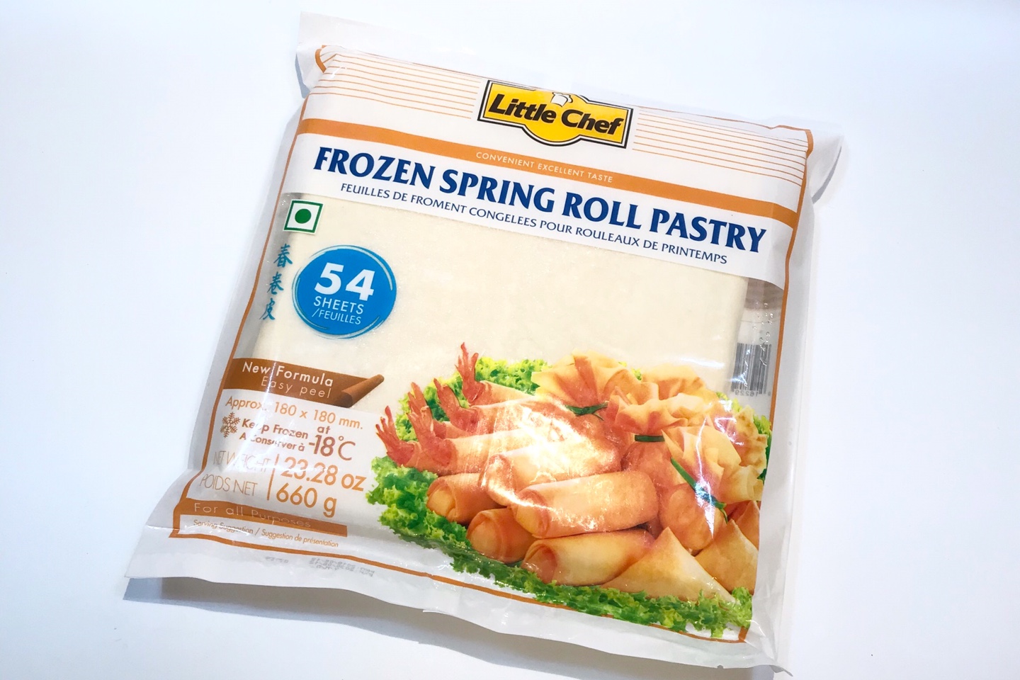 Little Chef Frozen Spring Roll Pastry, Asian Frozen