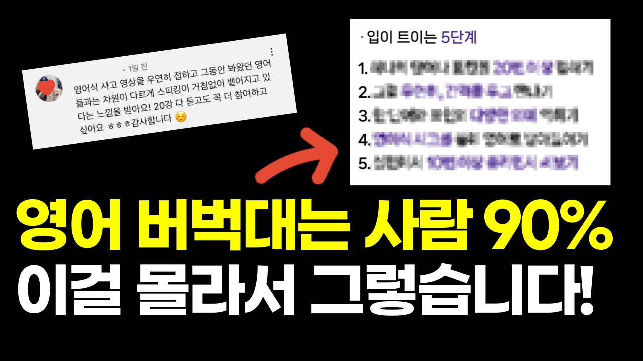 스피킹이 막힐 때 해결하는 5단계 학습법
