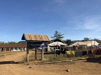 핀동 마을 대피소 전경