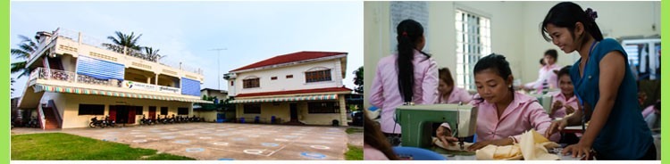 좌 : 캄보디아 바탐벙 태화지역복지센터
우 : 캄보디아 재봉교실 모습