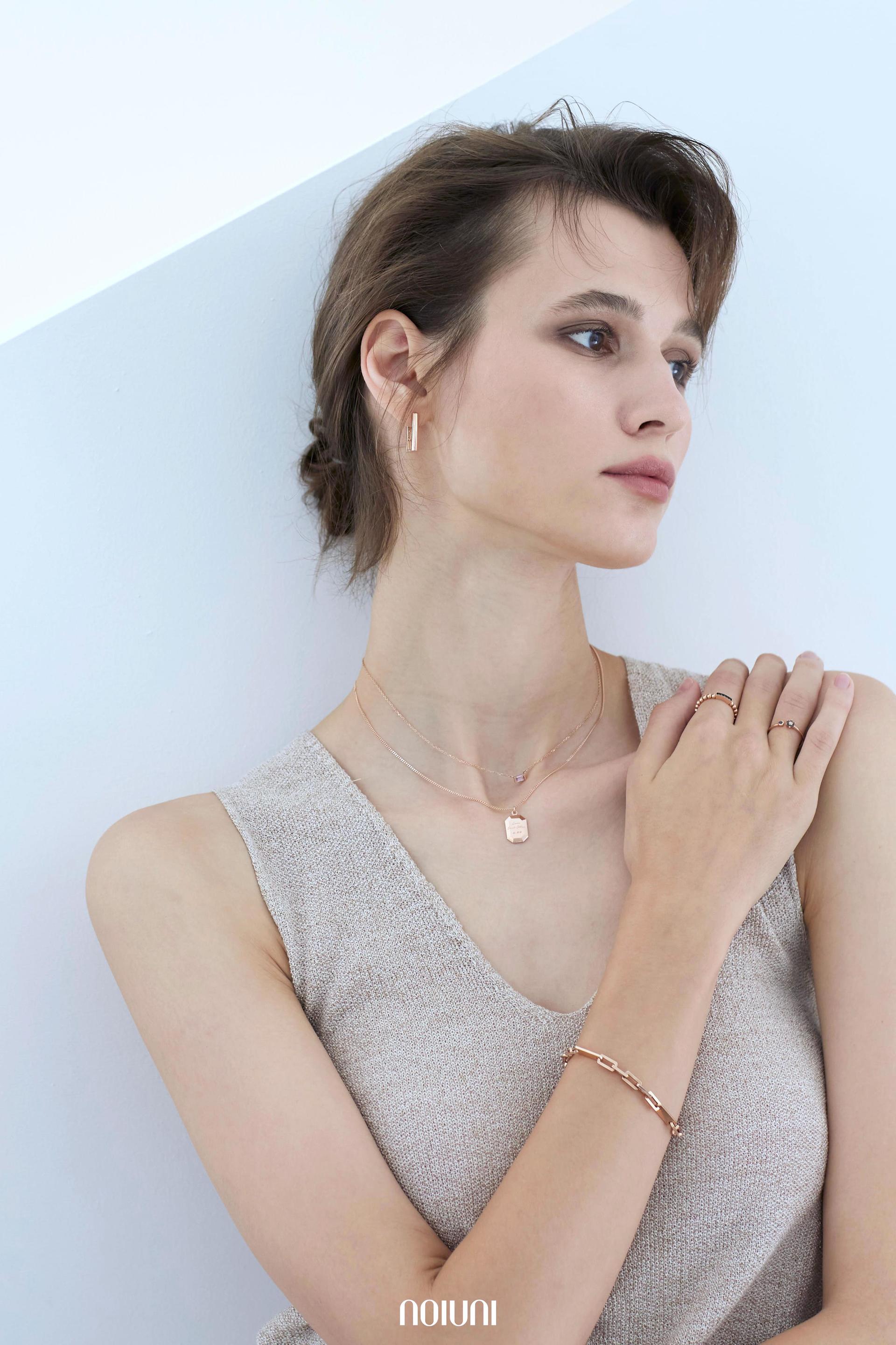 Hexagon Coin Two-way. Necklace : 노이유니 NOIUNI - 14K / 18K Gold Jewelry