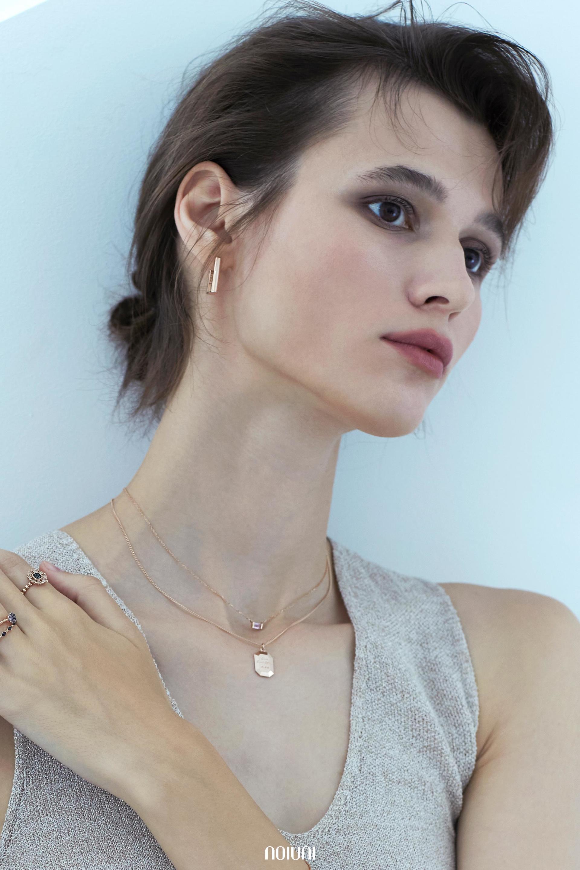 Hexagon Coin Two-way. Necklace : 노이유니 NOIUNI - 14K / 18K Gold Jewelry