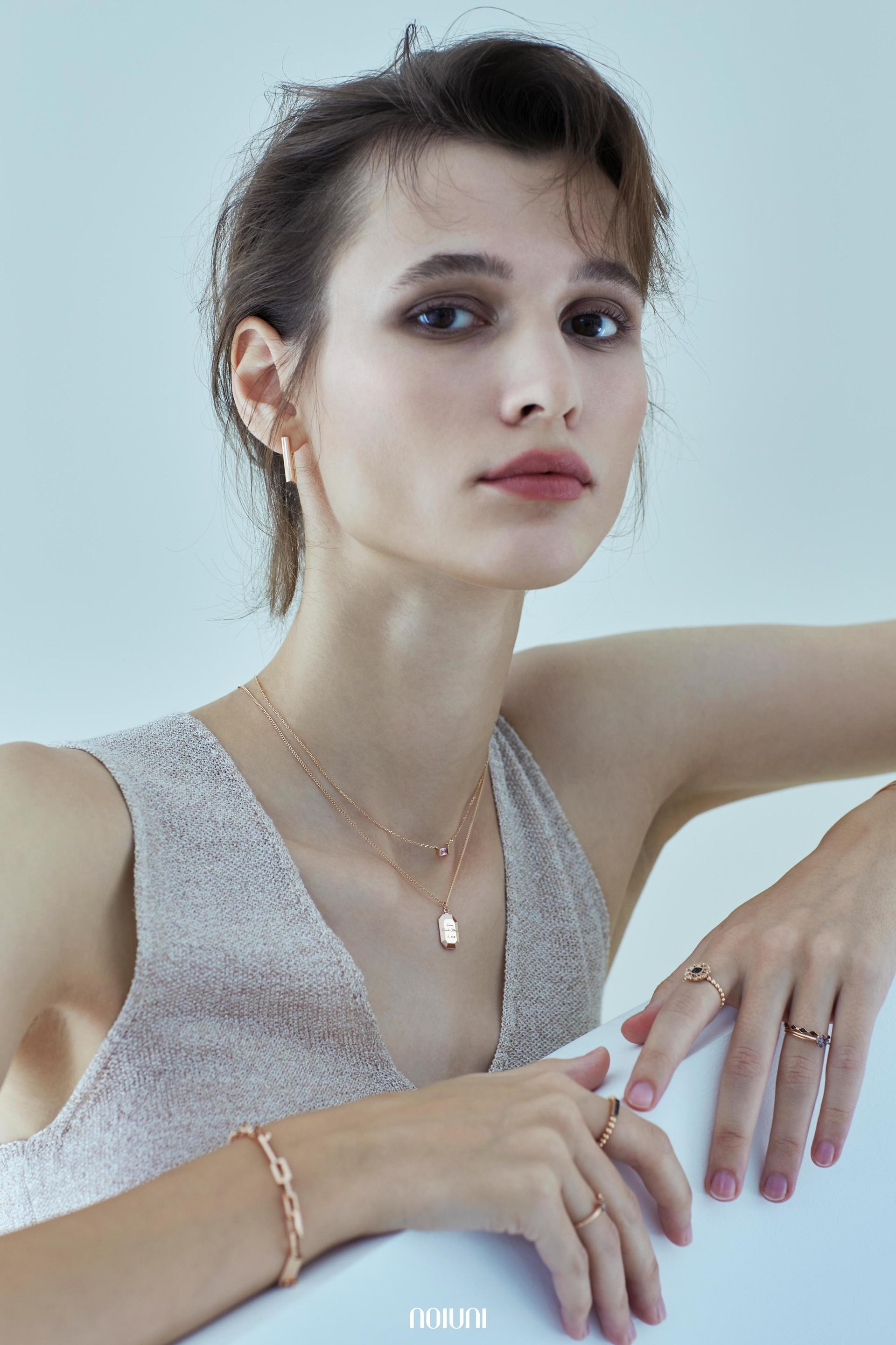 Hexagon Coin Two-way. Necklace : 노이유니 NOIUNI - 14K / 18K Gold Jewelry