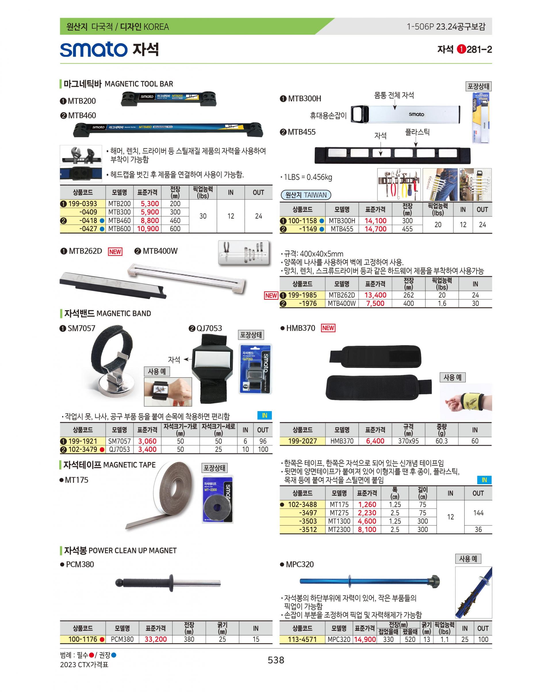 스마토 자석 자석밴드 HMB370