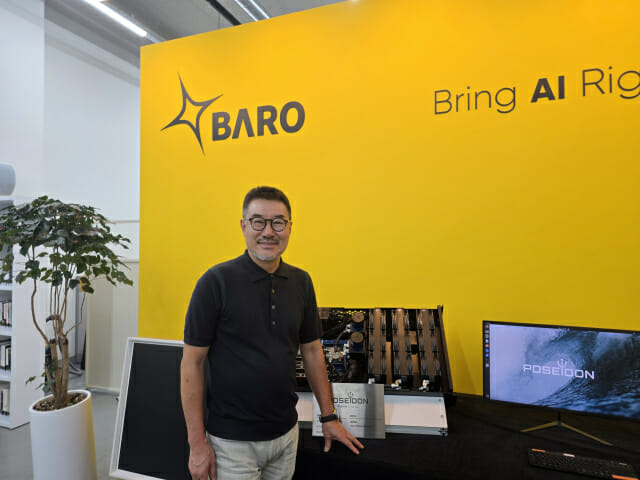 지디넷코리아에서 진행한 풀스택 인프라 기업 바로에이아이(BARO AI) 대표 이용덕의 인터뷰 사진입니다.