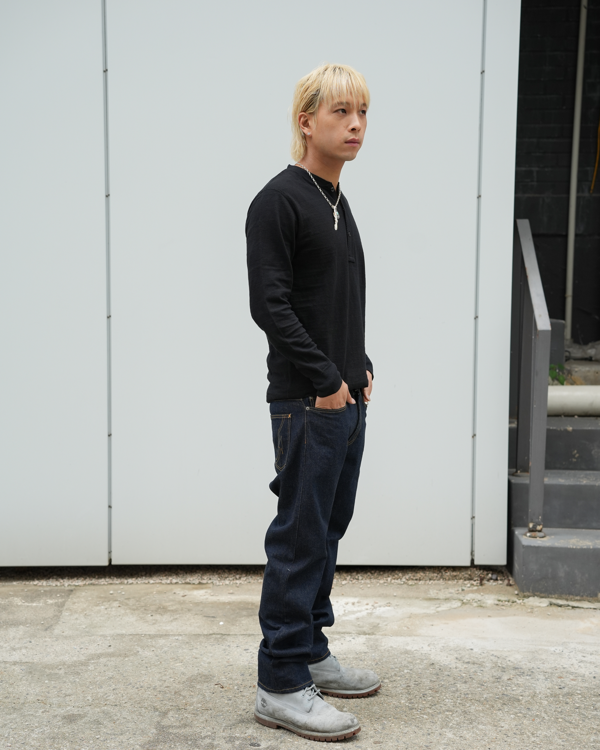 [ 26RTC-0803 ] Henley Neck L/S Tee [4 Colors]