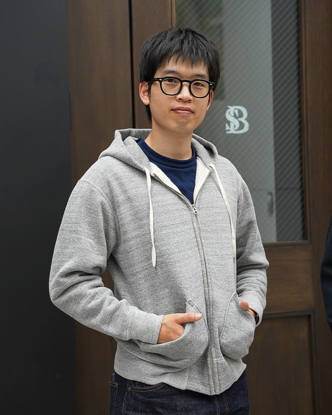[ FX-01 ] Loopwheel Knit Zip Hoodie [Gray]