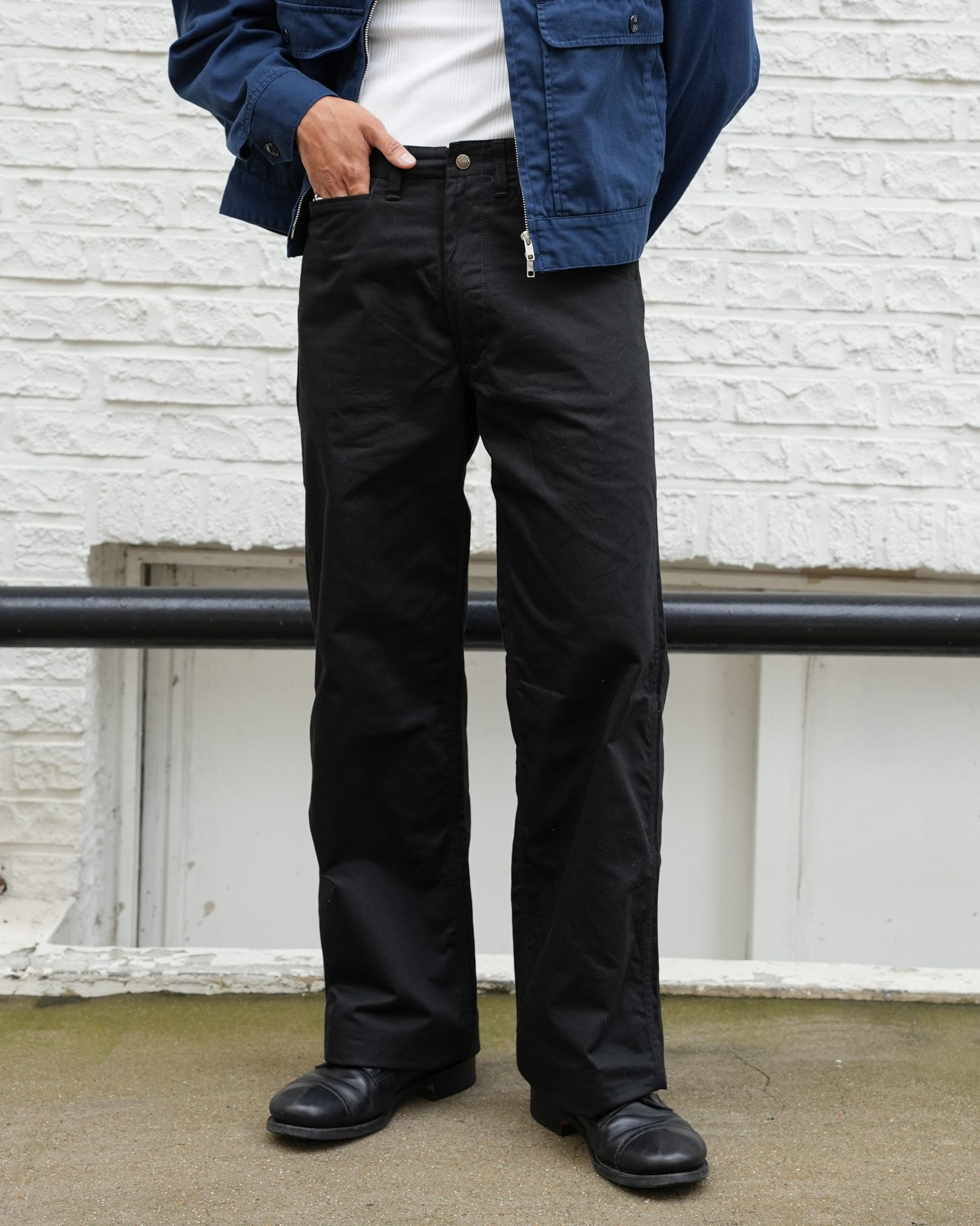 [ Lot.22286 ] Cotton Serge Frisco Pants [Black]