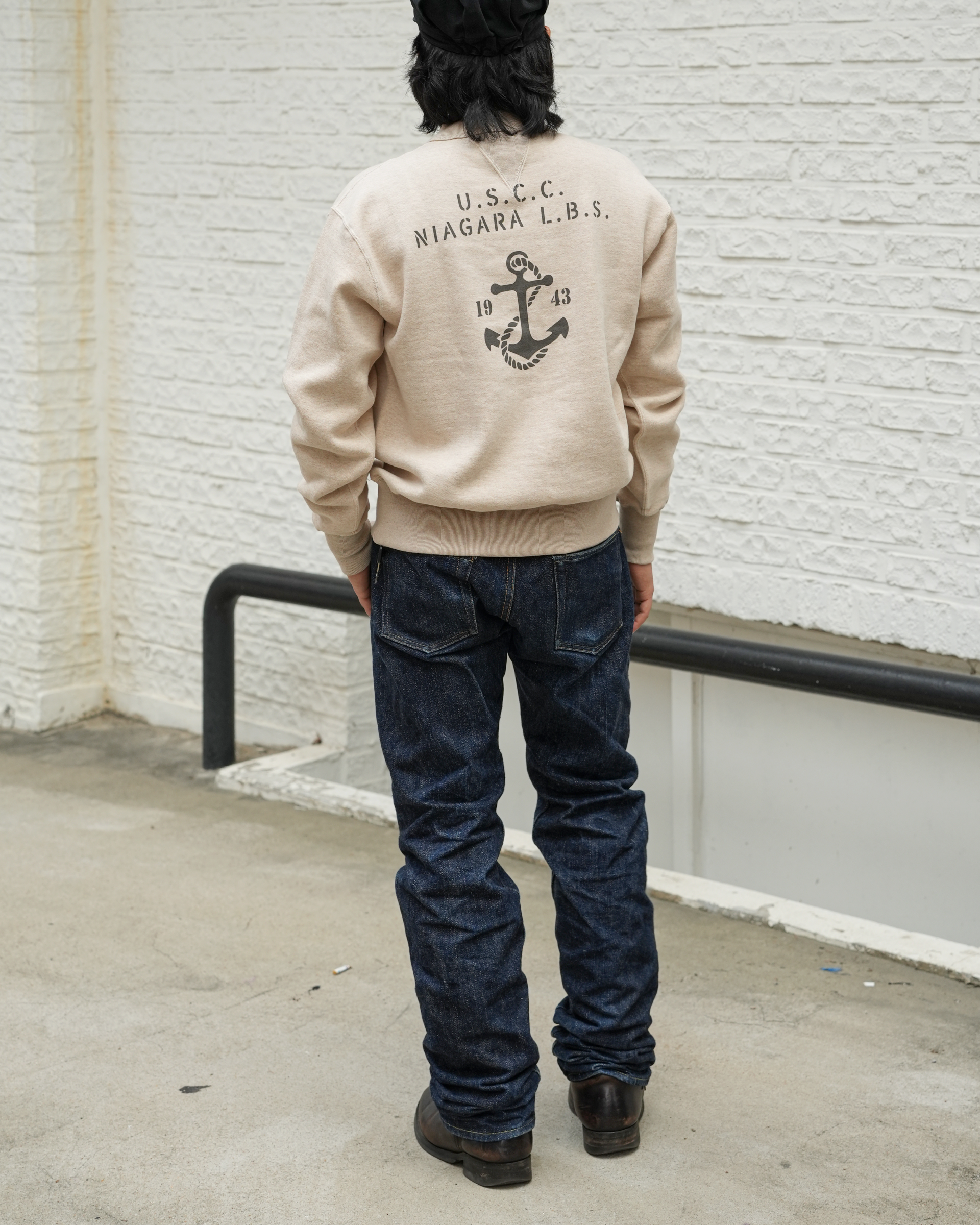 [ Lot.26901P ] Print Set In Sleeve 'U.S.N' [Mix Beige]