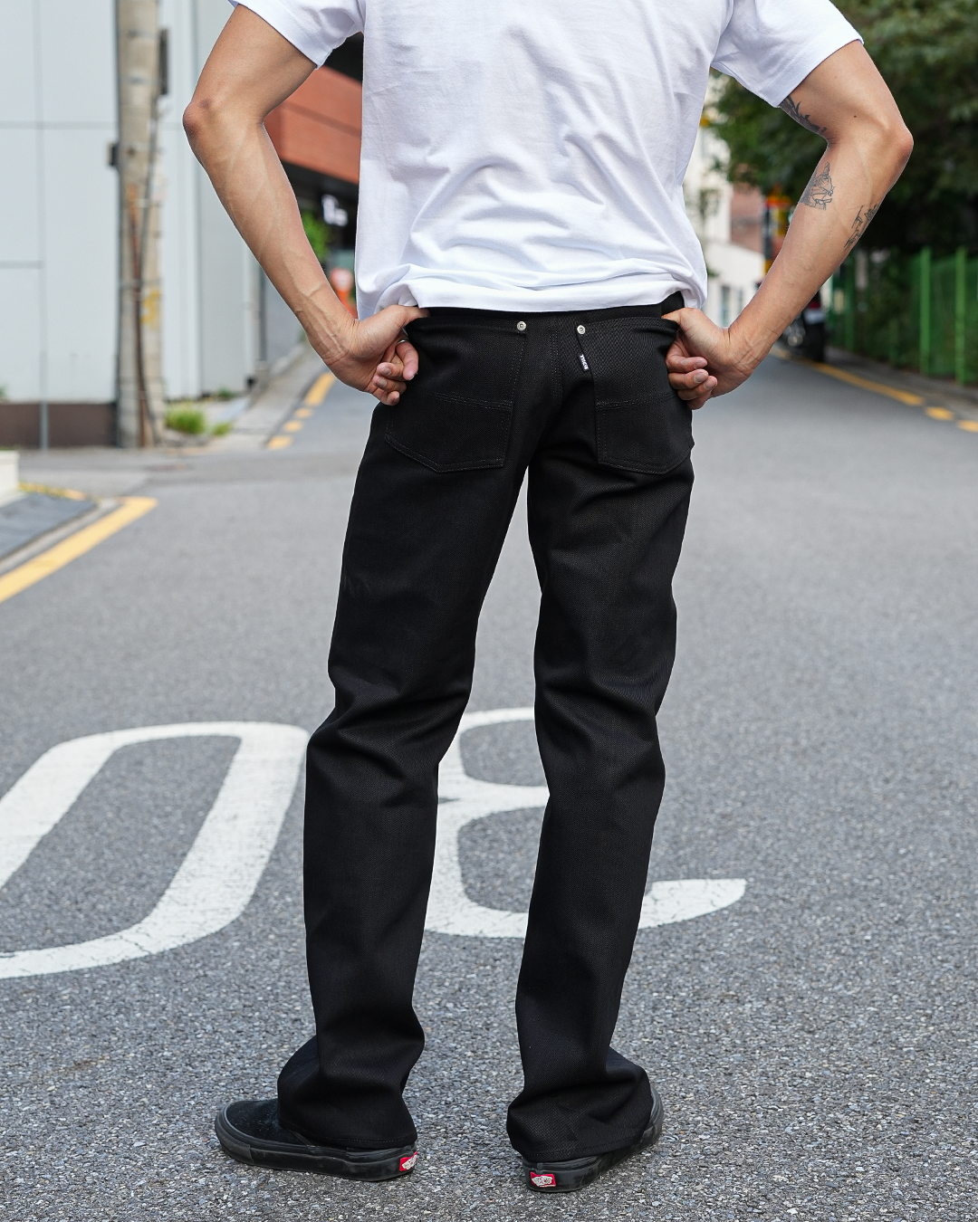[ RKK-26LA ] 26_LA 5 Pocket Denim Pants [Black]