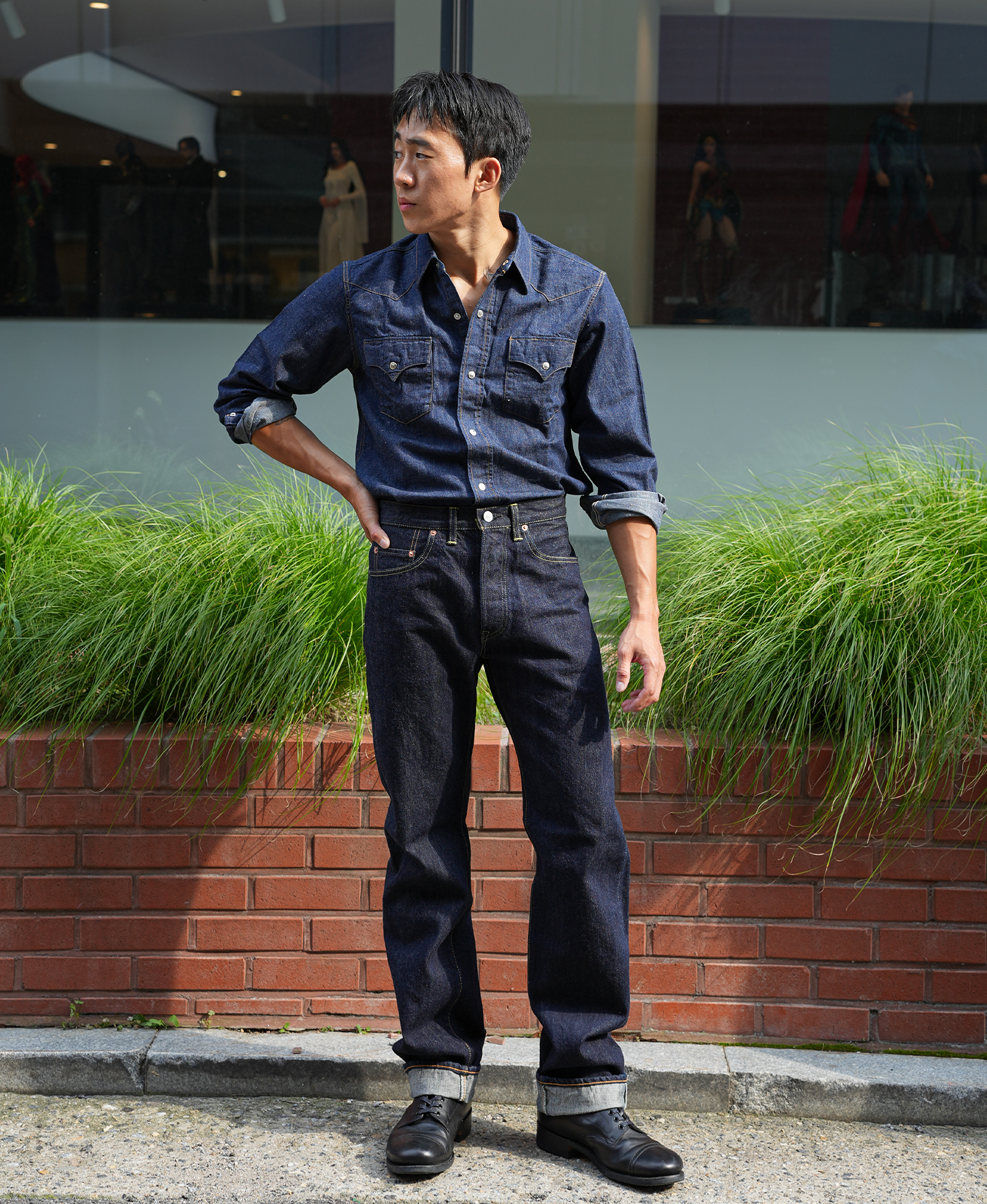 [ JP94301E ] Age of Longing Black Tag 301EXX Denim
