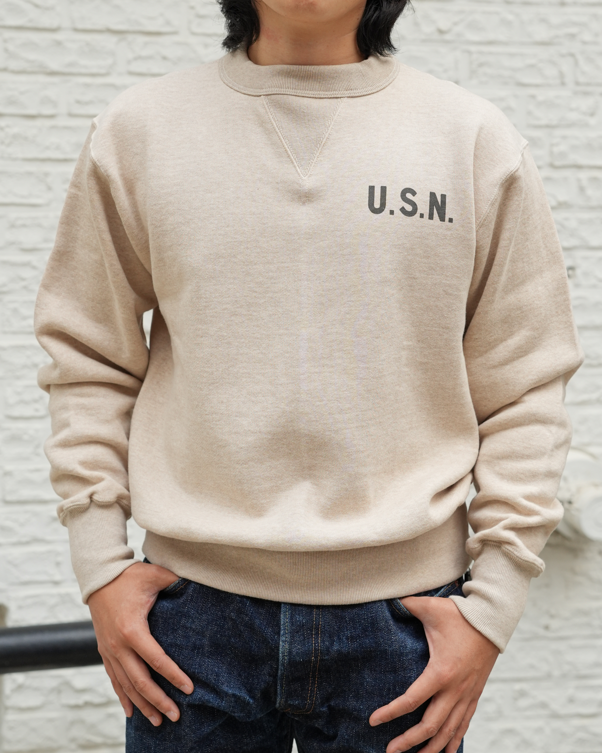 [ Lot.26901P ] Print Set In Sleeve 'U.S.N' [Mix Beige]