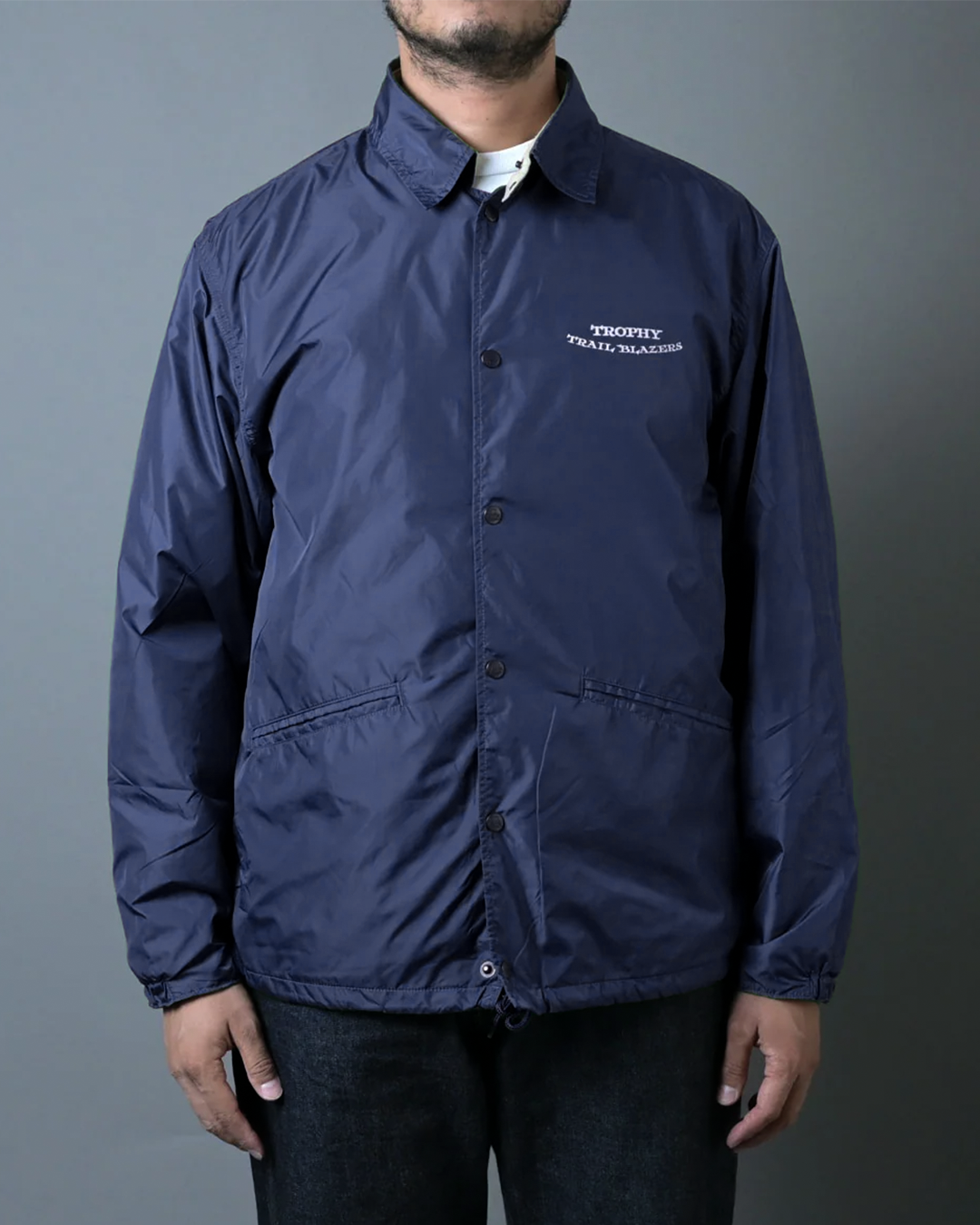 [ TR26AW-502 ] Trail Blazers Warm Up Jacket [Navy]