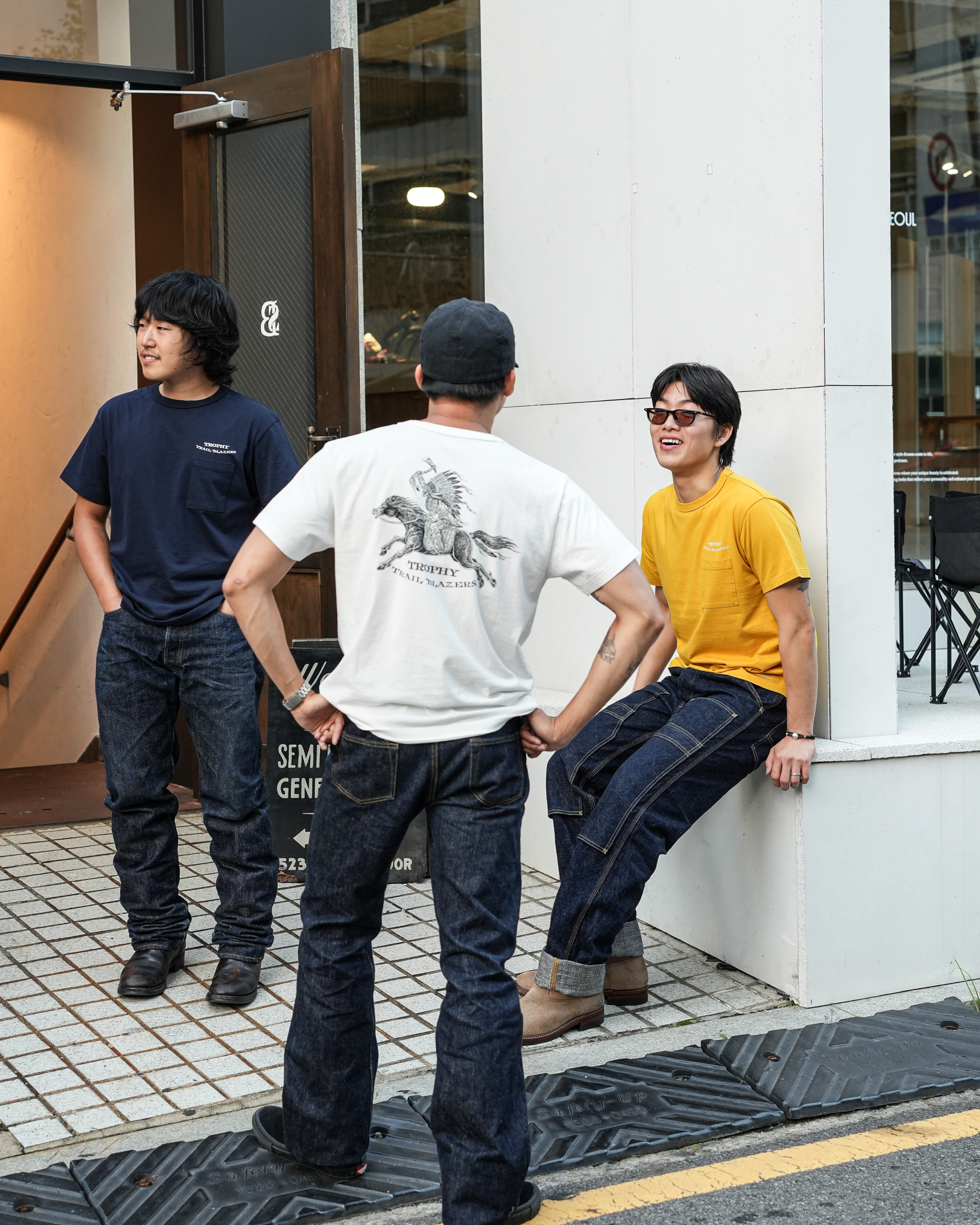 [ TR26SS-213 ] Trail Blazer Open End S/S Tee [Mustard]