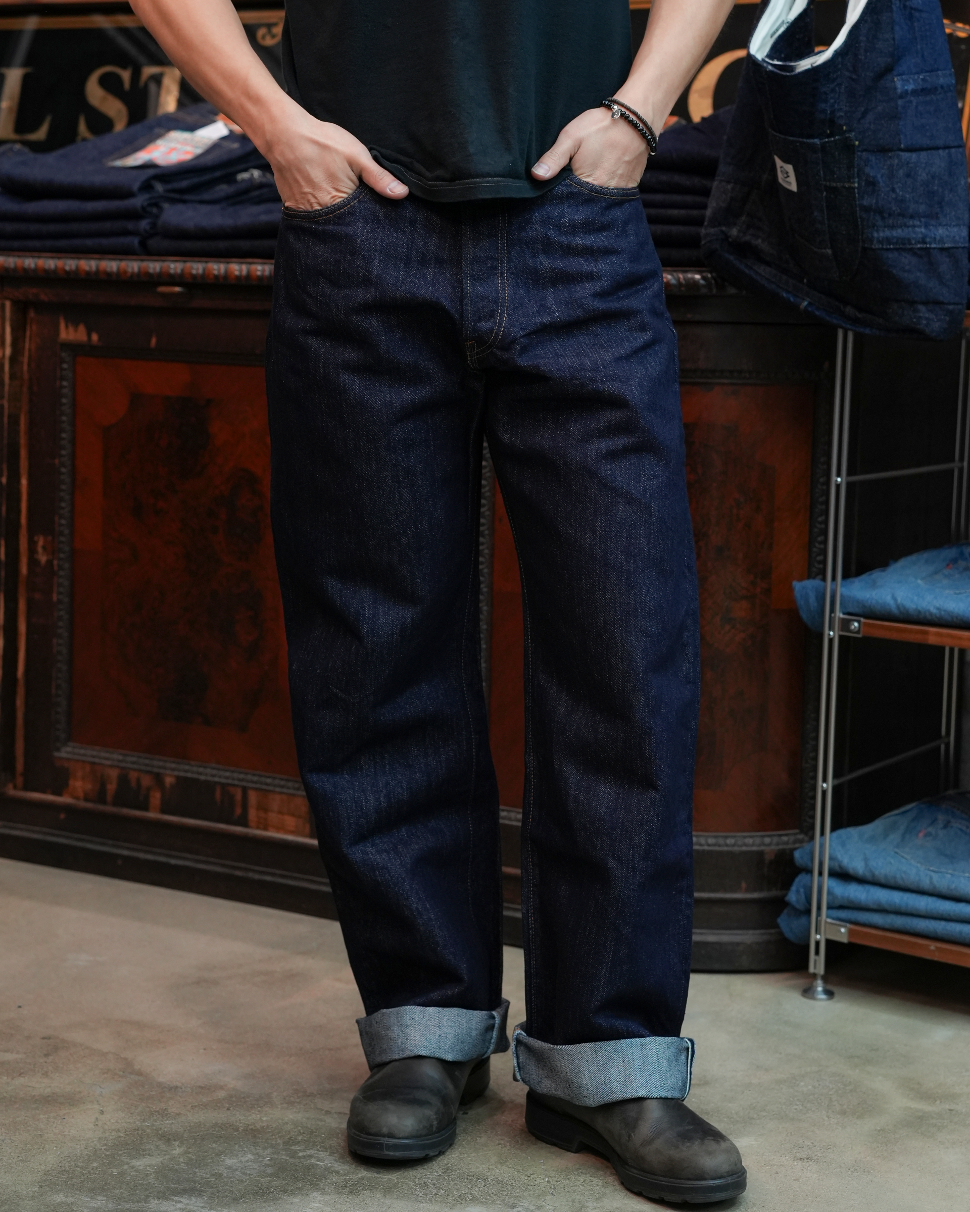 [ S0310XX-WASHI ] 15oz Washi Denim Super Wide