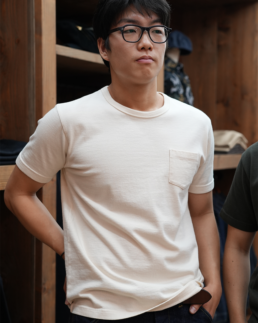 [ Te-05 ] OD Pocket Tee [Natural]
