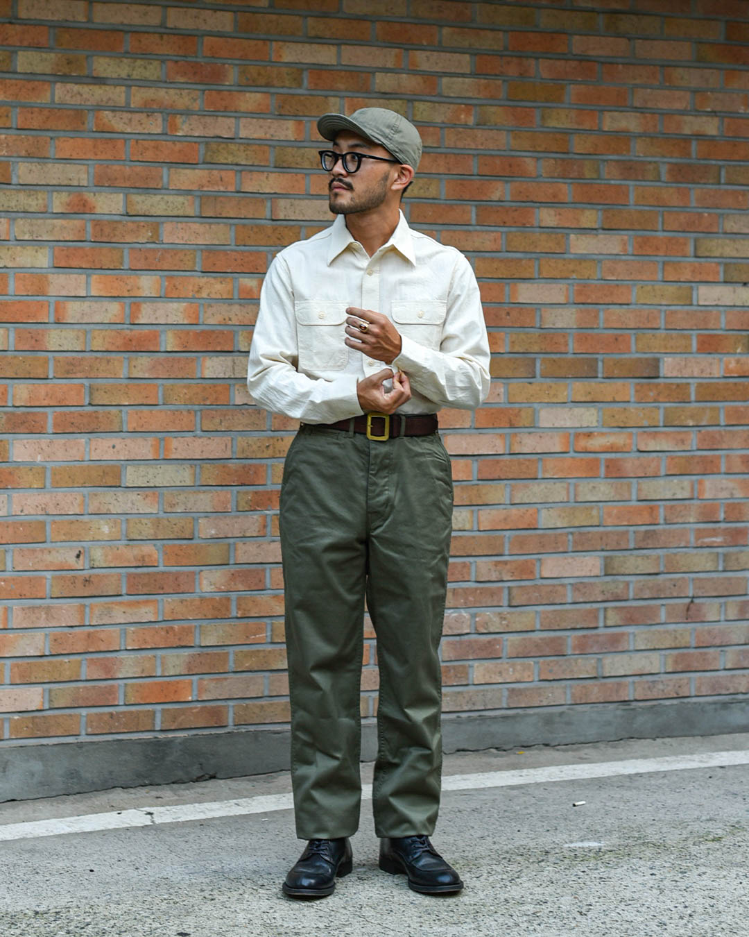 White Chambray Work Shirt : Semi Basement General Store