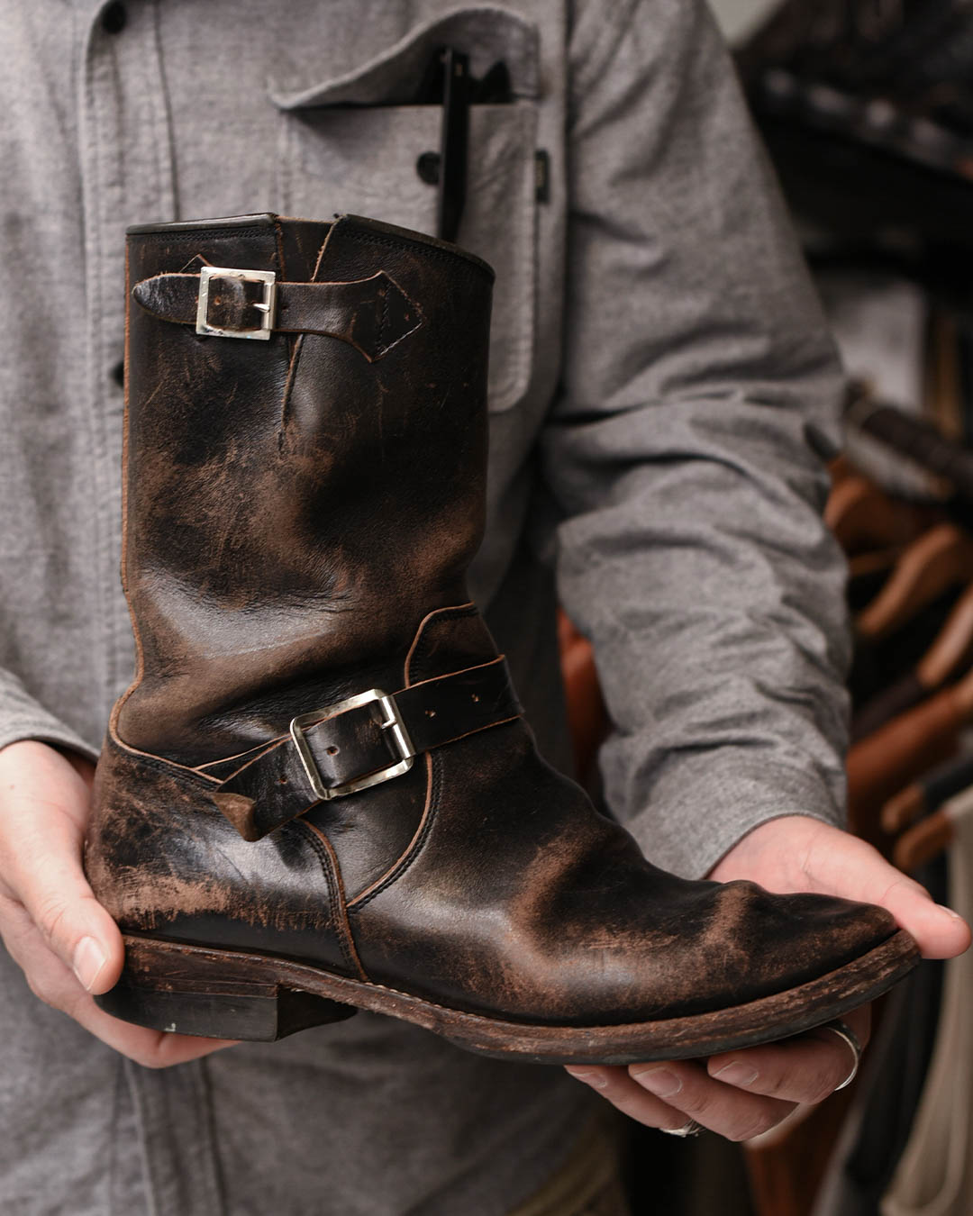[ JB94901 ] Engineer Boots