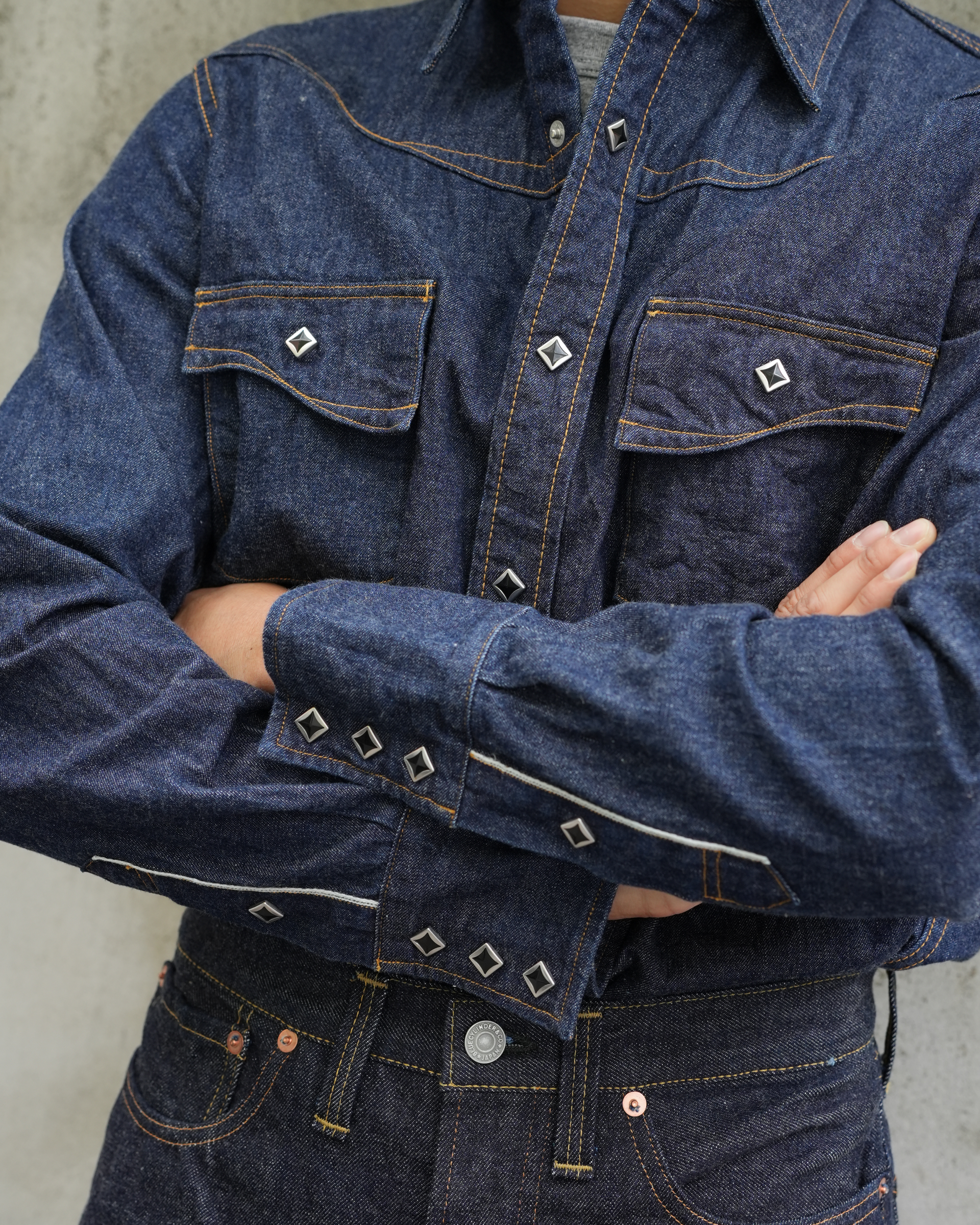 [ SWD-L02 ] Denim Western Shirt