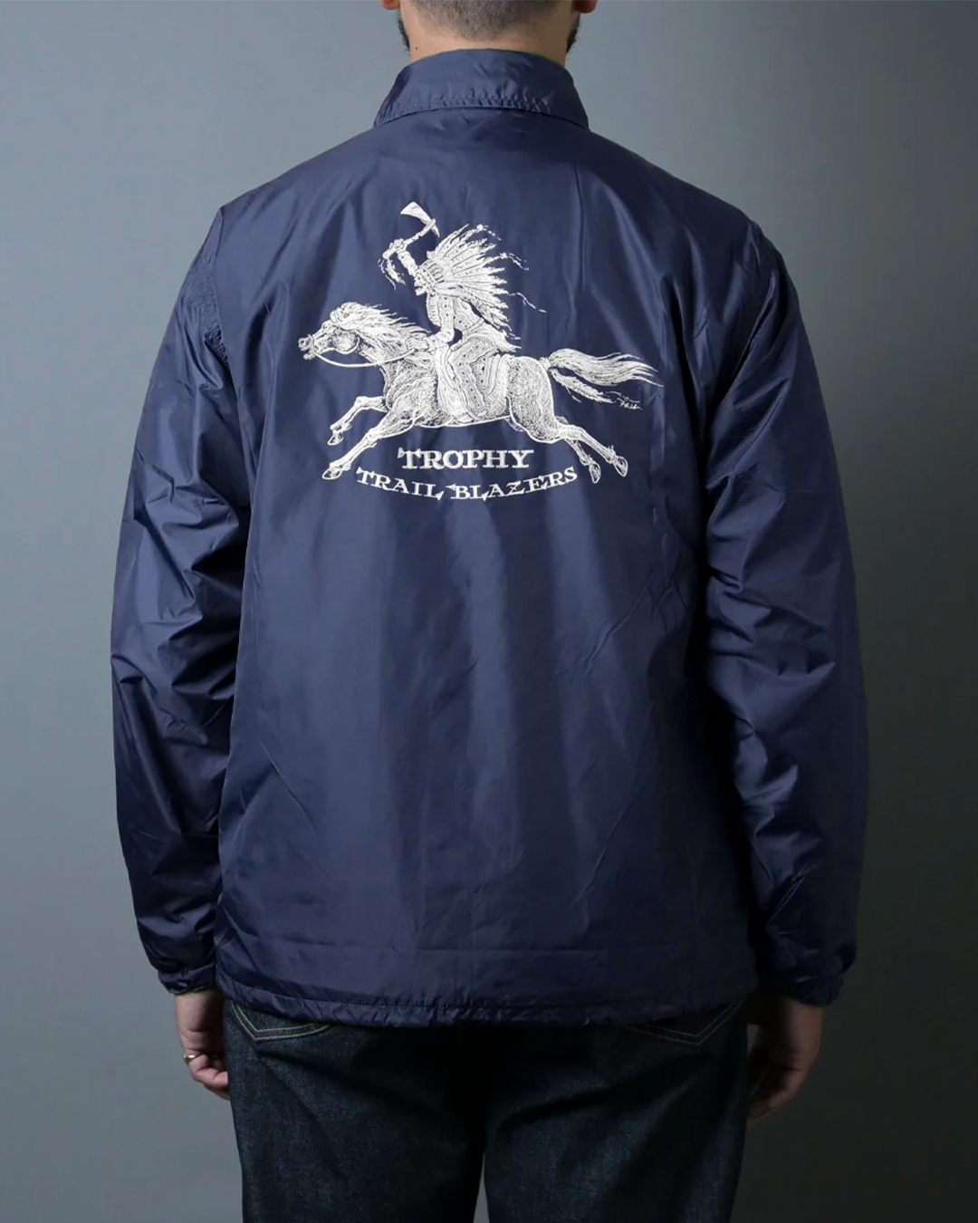 [ TR26AW-502 ] Trail Blazers Warm Up Jacket [Navy]