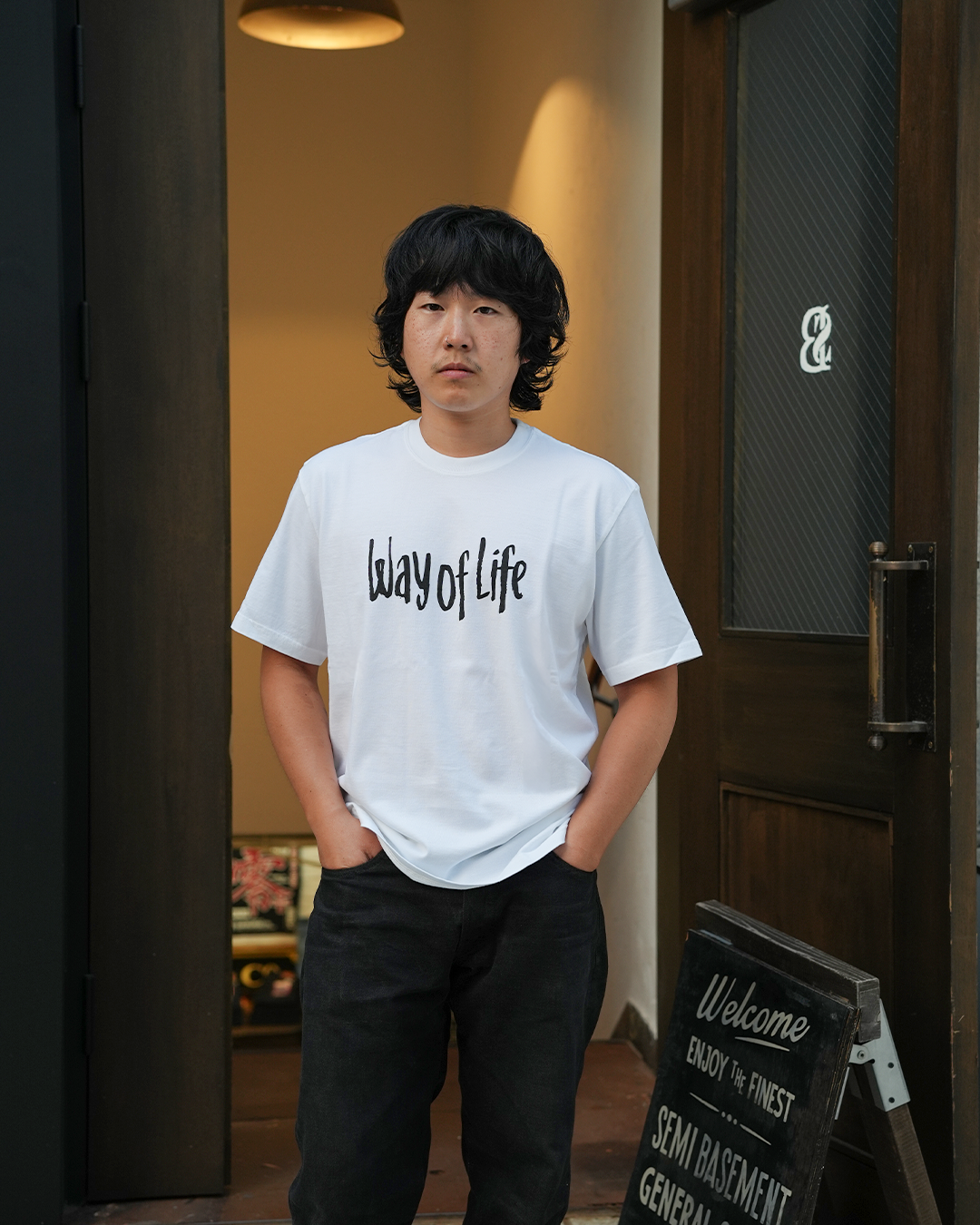 [ 26RT-0601 ] Way Of Life Tee [White]