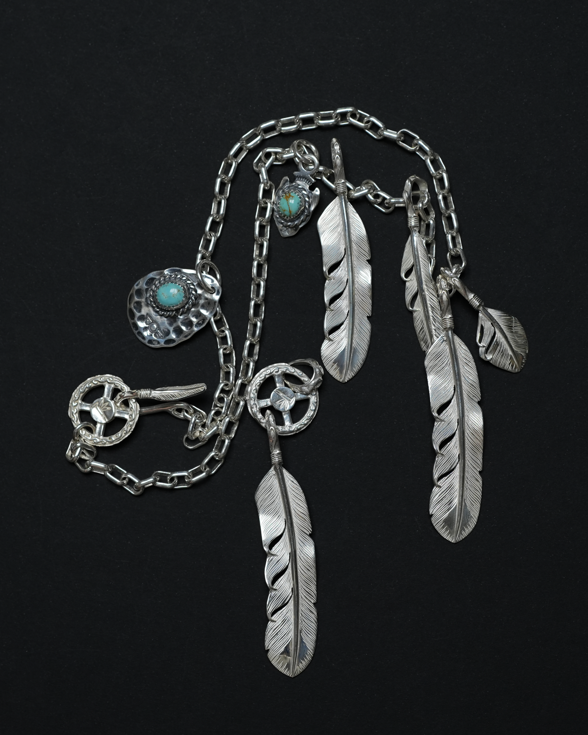[ FN-JC-01 ] Feather Hook Silver Chain