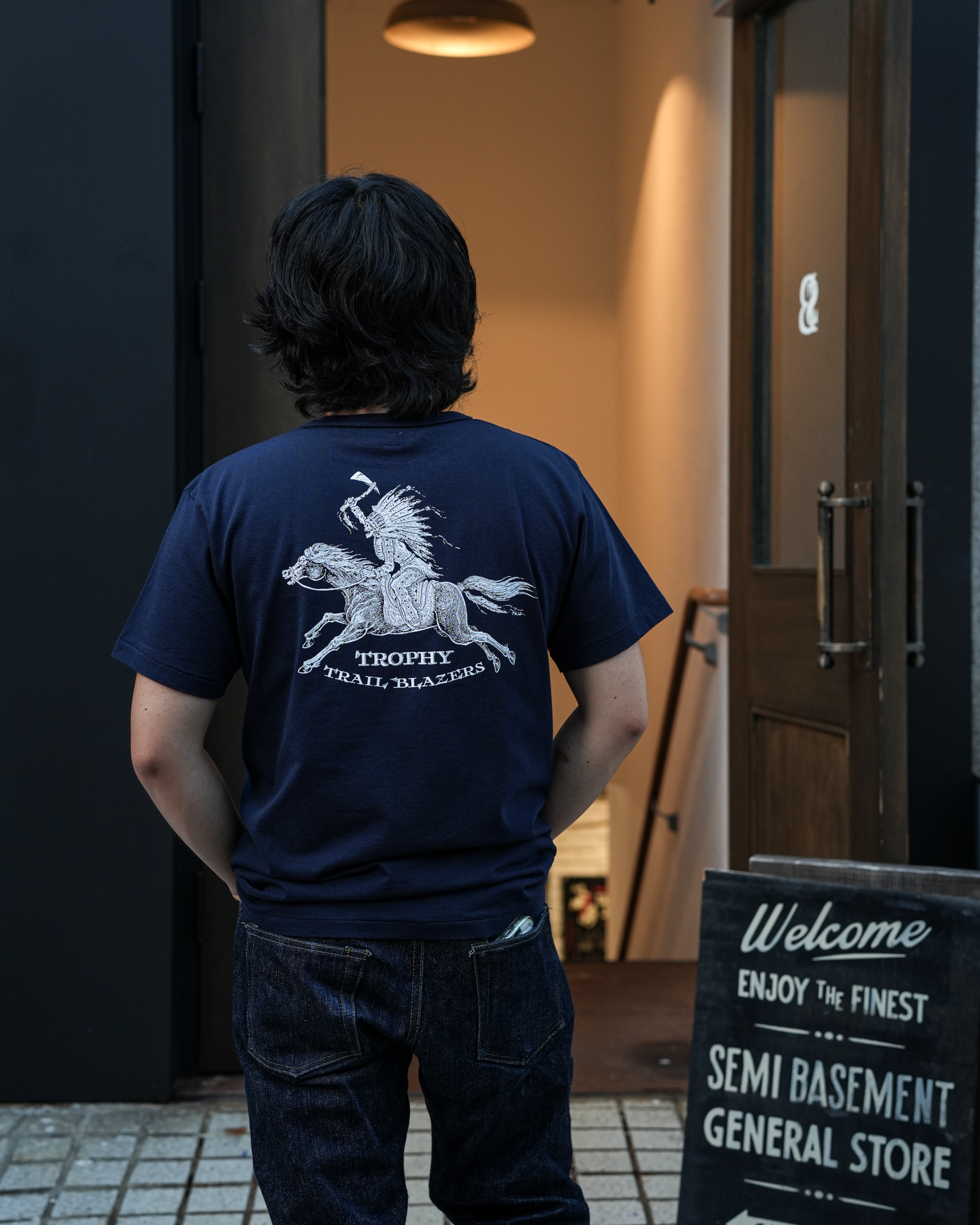 [ TR26SS-213 ] Trail Blazers Open End S/S Tee [Navy]