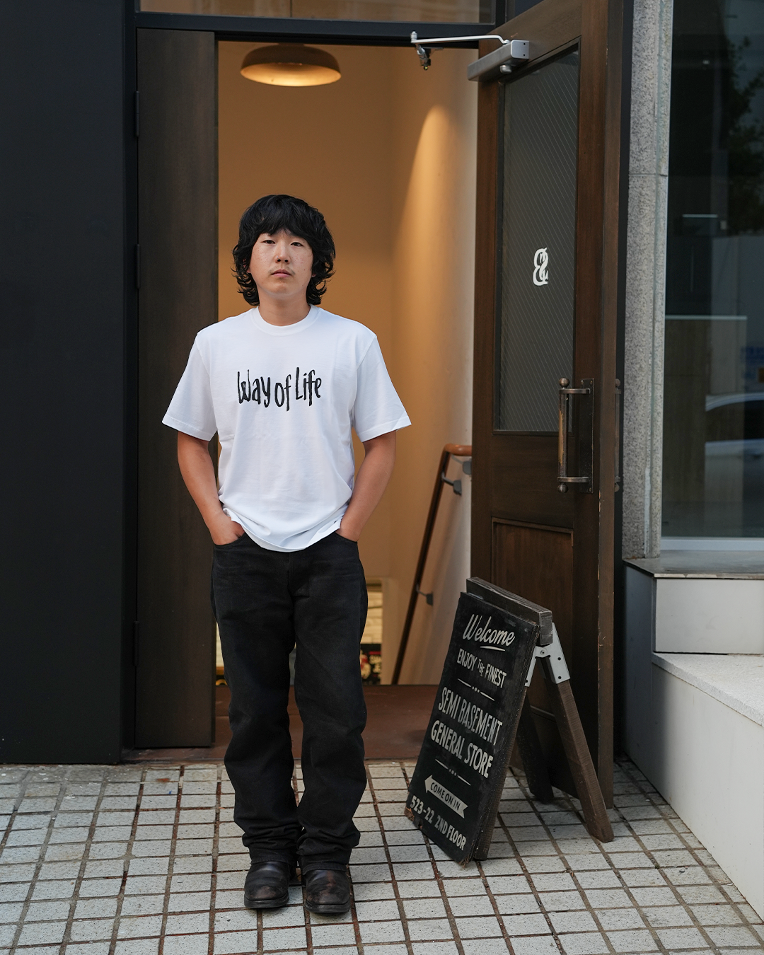 [ 26RT-0601 ] Way Of Life Tee [White]