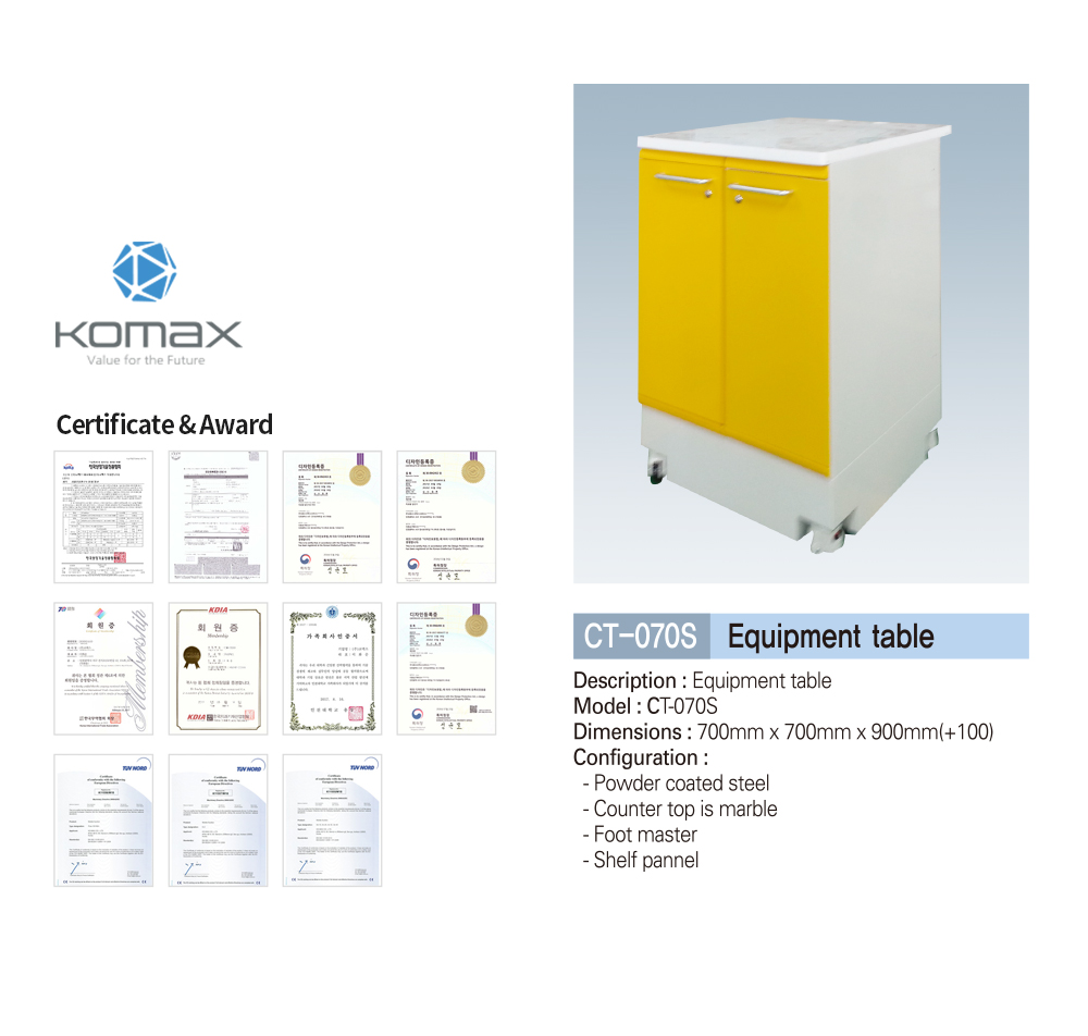 Dental equipment cabinet/