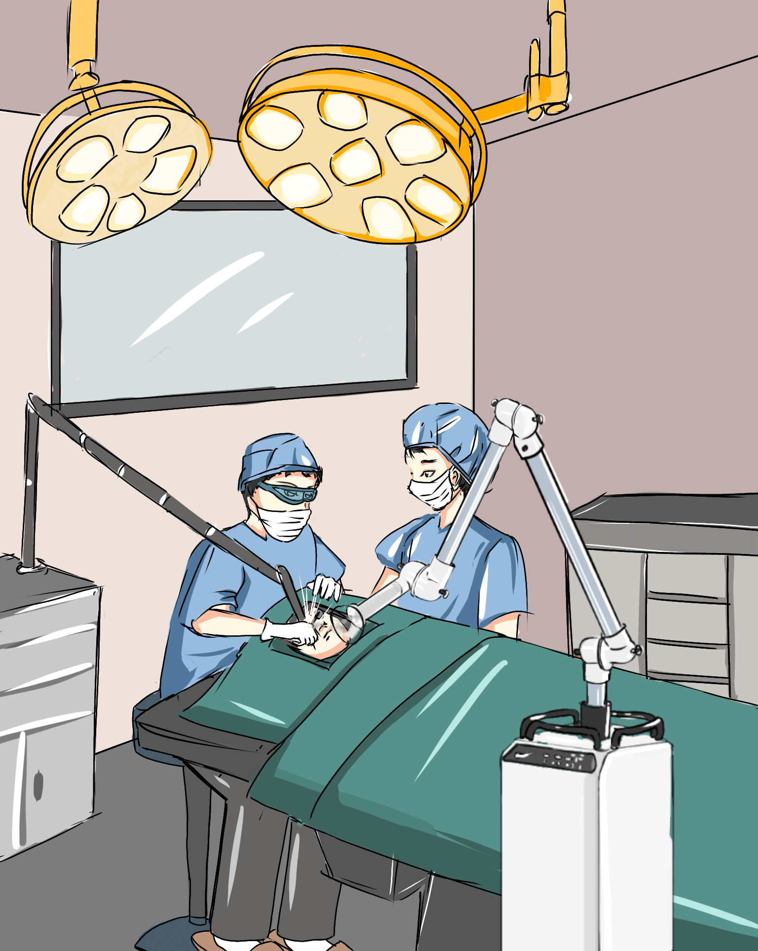 dust collector in plastic surgery