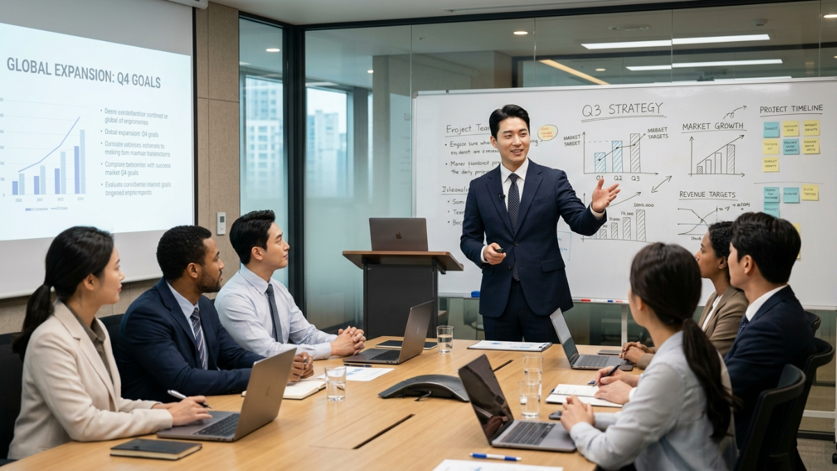 직장인 영어 발표, 한국인 직장인 영어로 말하기, 회의 스피킹