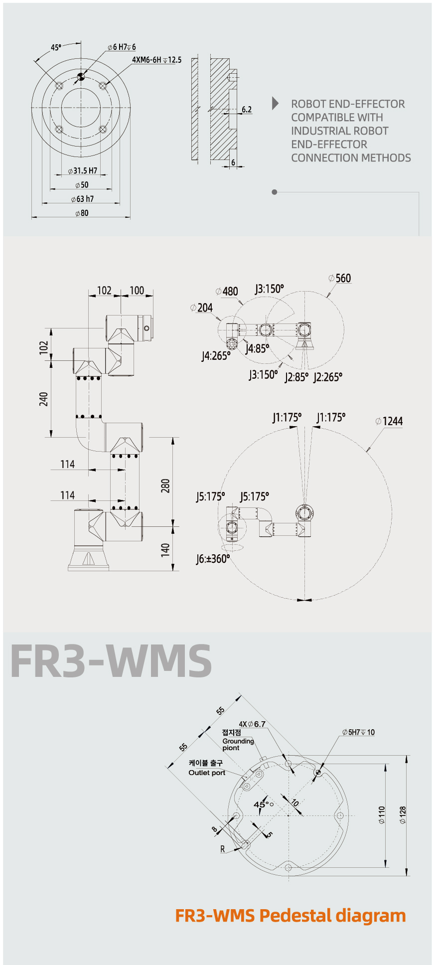 웰딩넷 용접자동화를 위한 협동로봇 시리즈 FR3-WMS
