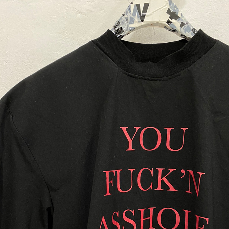 VETEMENTS YOU FUCK'N ASSHOLE Tシャツ 黒 Vetements Ssense Exclusive Black 'you Fuck'n Asshole