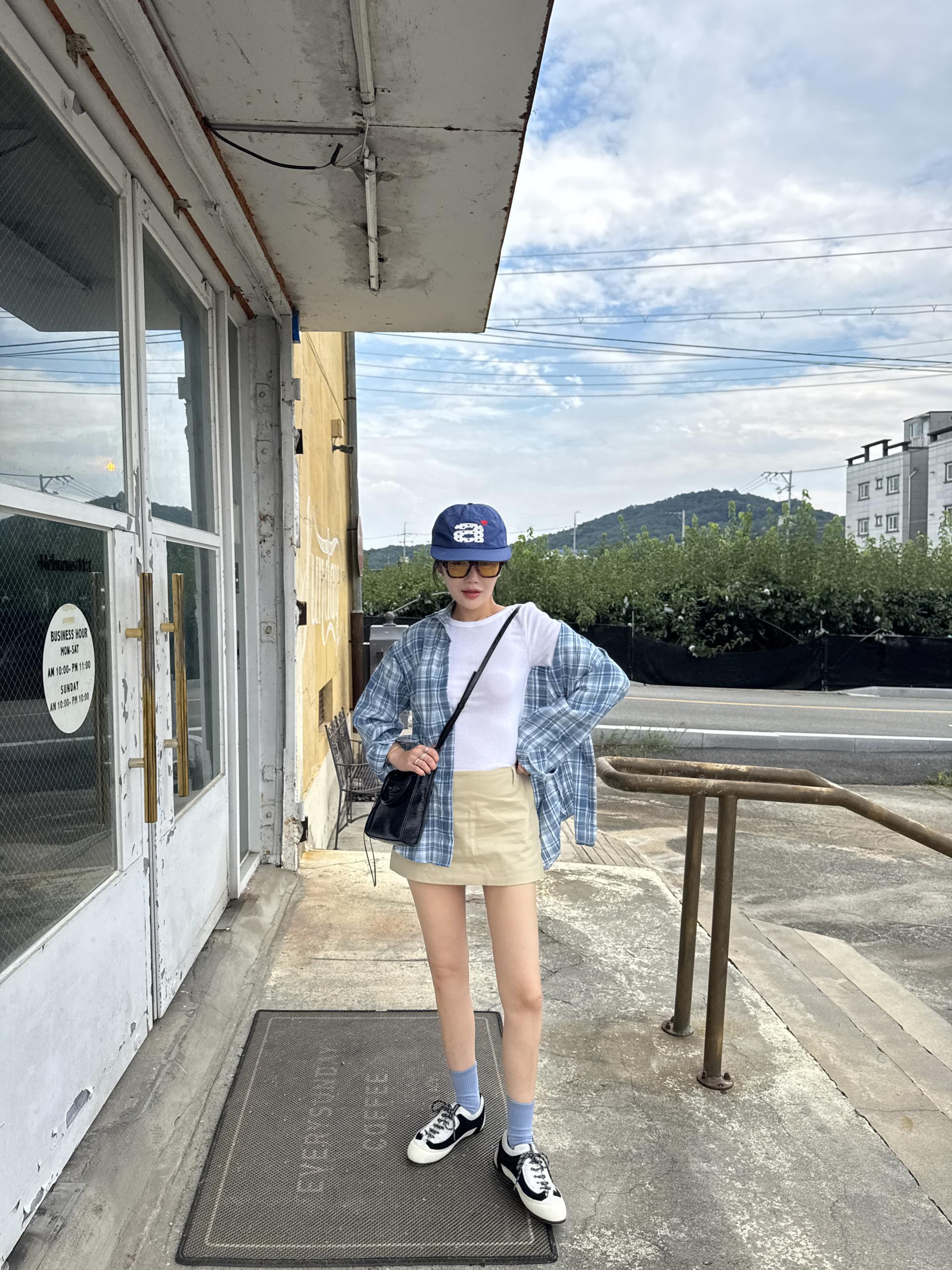 체크박시 루즈 남방