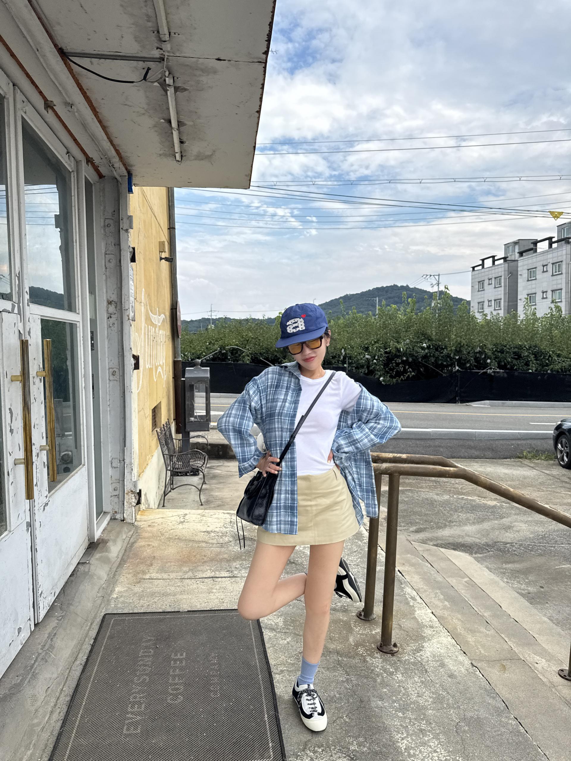 체크박시 루즈 남방