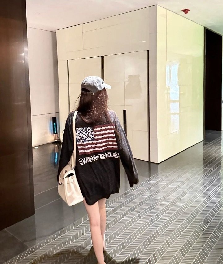 크롬 성조기 롱 슬리브