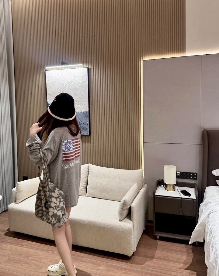 크롬 성조기 롱 슬리브
