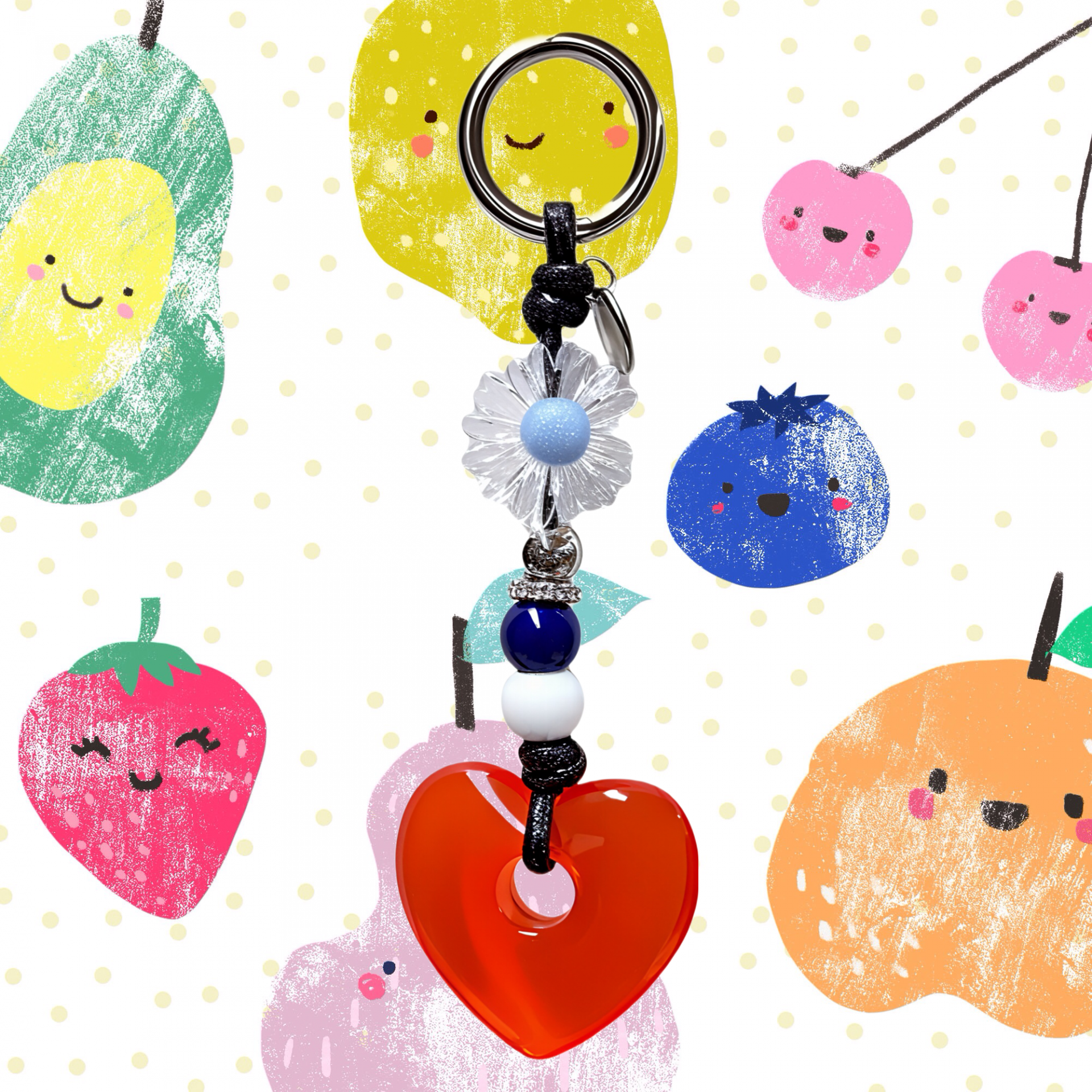 Verry Love Keyring - Red