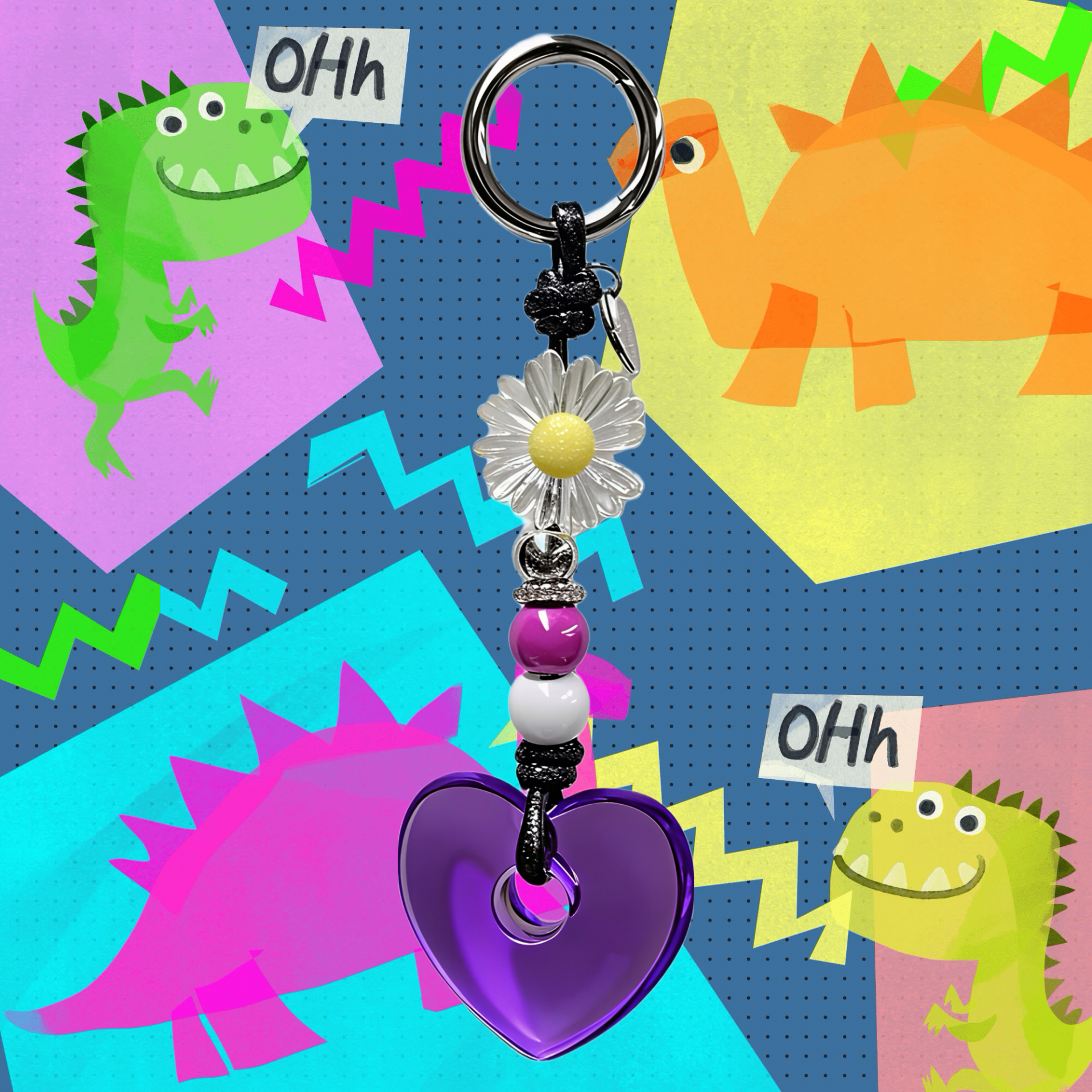 Verry Love Keyring - Purple