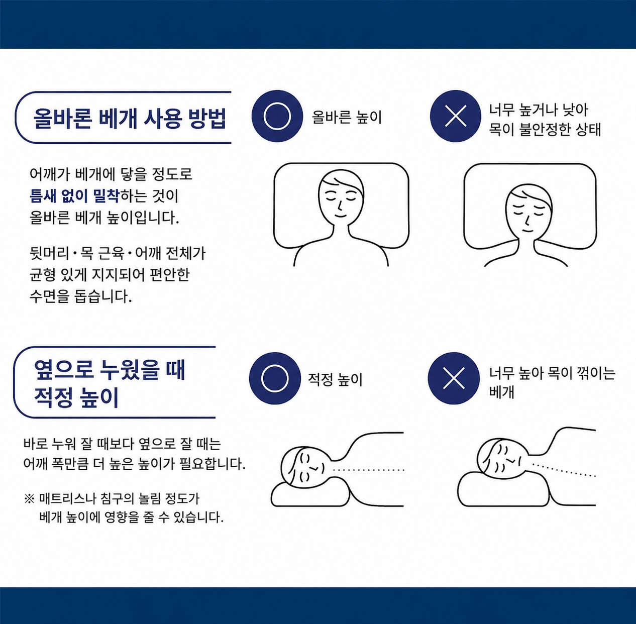 쿨젤 베개