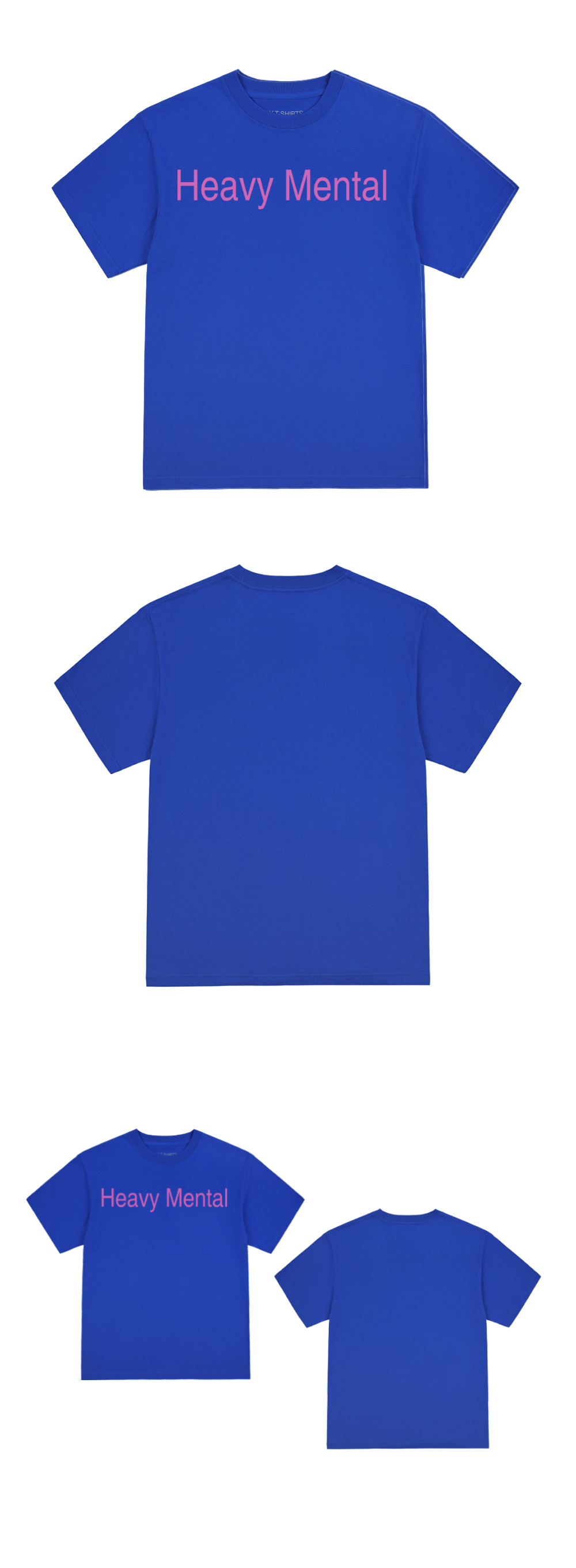 HEAVY MENTAL SHORT SLEEVE TEE IN BLUE