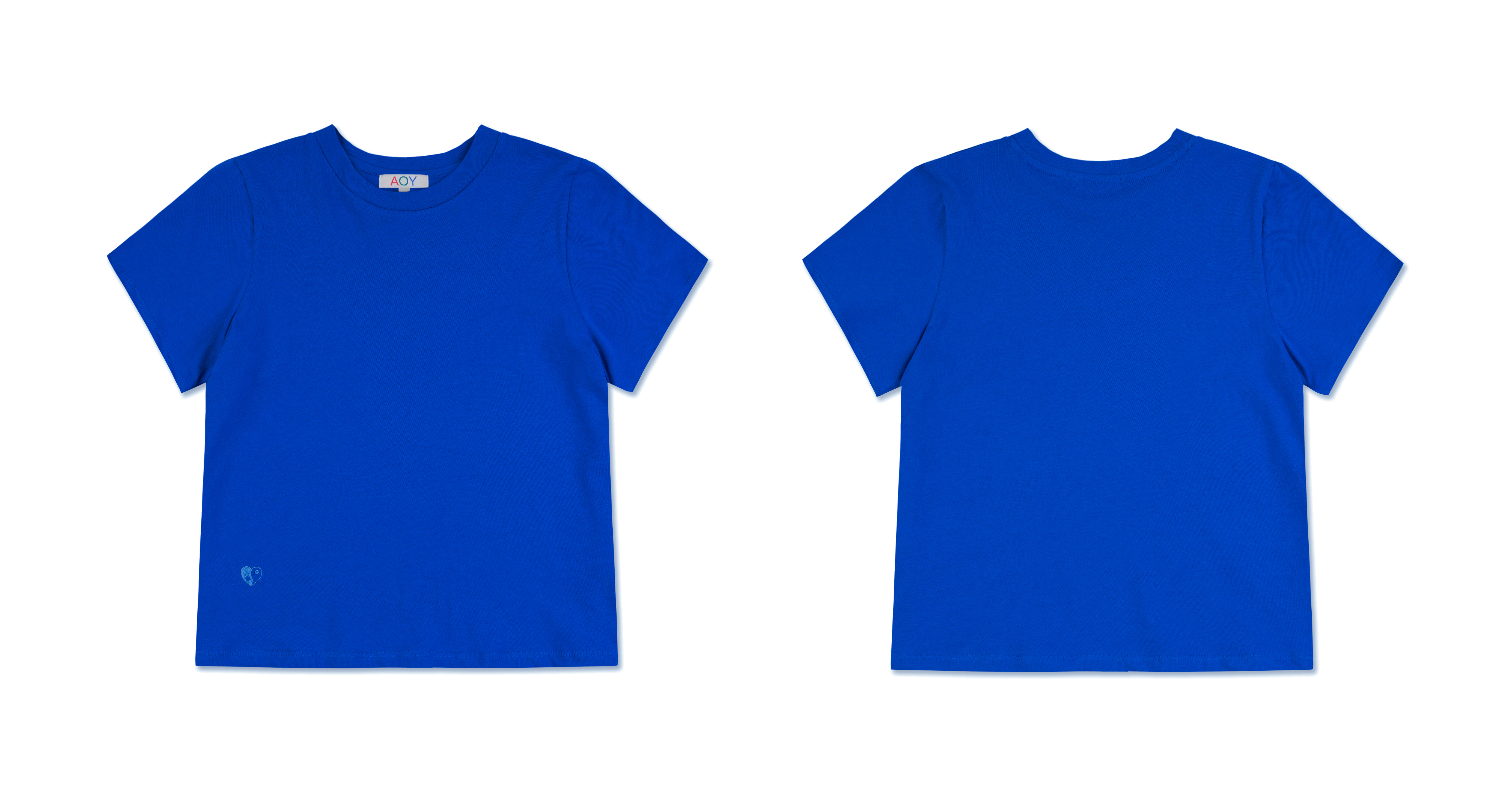 CASEY SLIM SHORTS SLEEVE T. IN COBALT BLUE