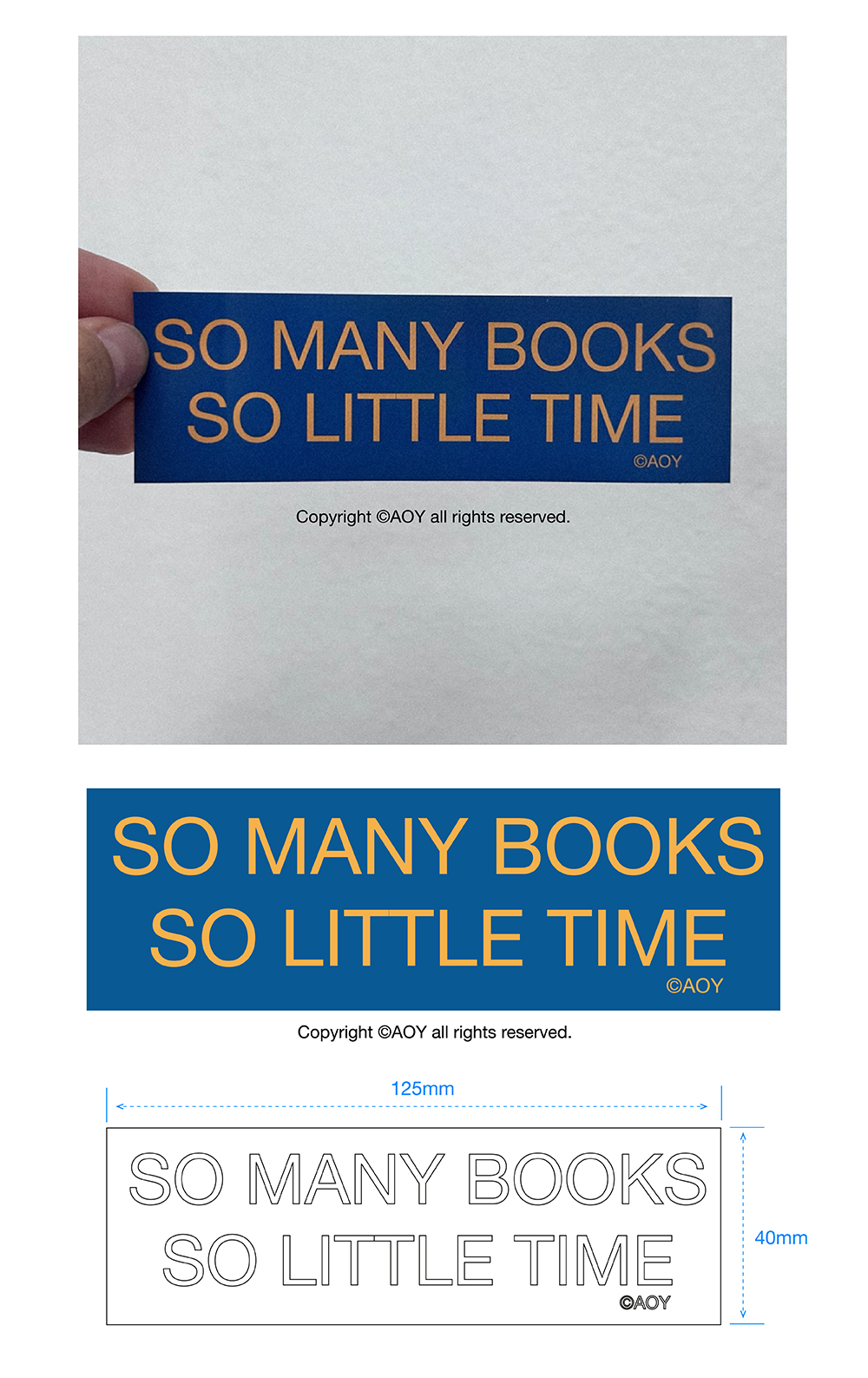 AOY TEXT STICKER PACK (6DESIGNS)