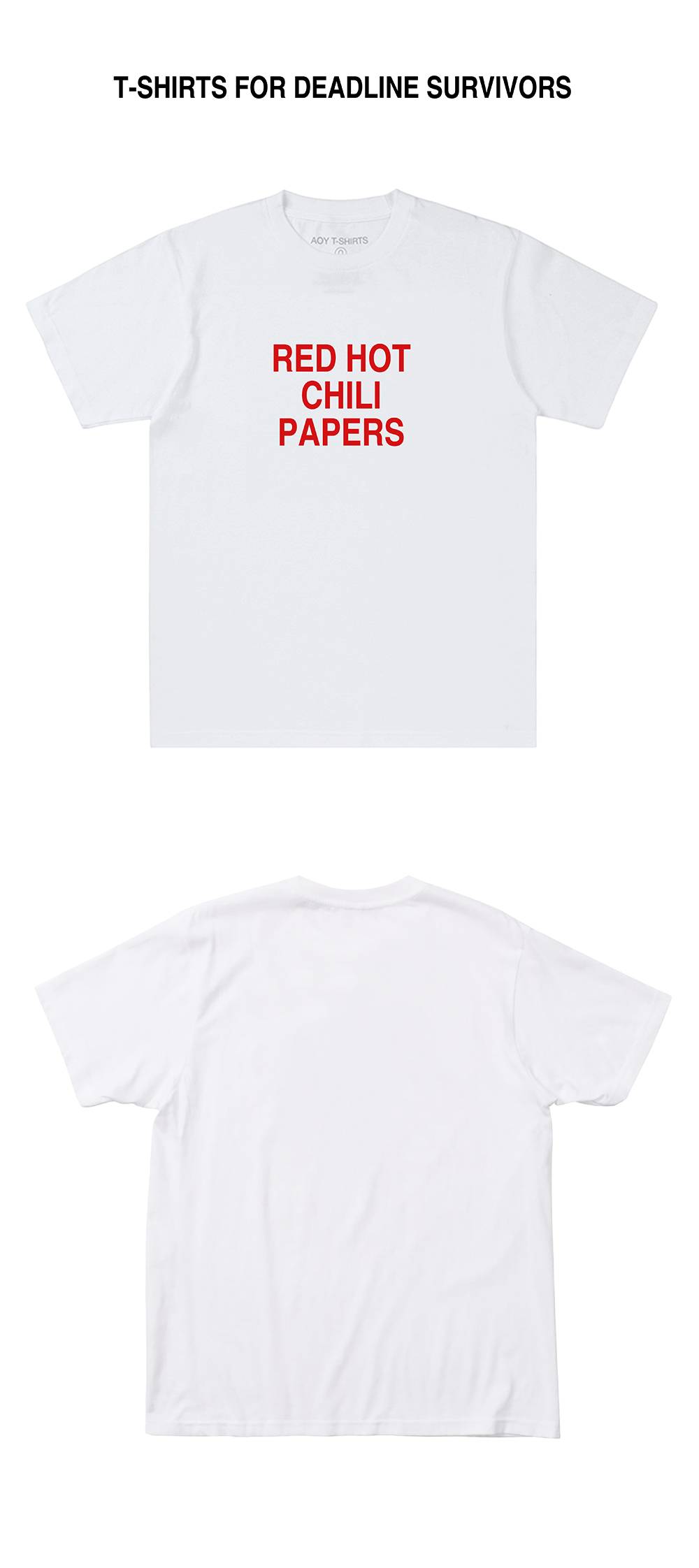 RED HOT CHILI PAPERS TEE