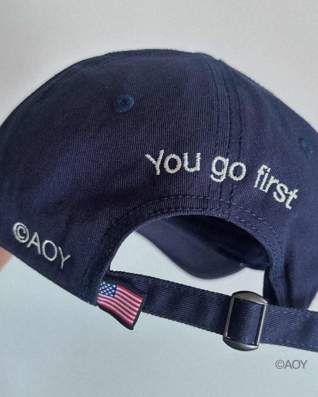 THE WORLD SLOW RUNNERS ASSOCIATION CAP IN NAVY