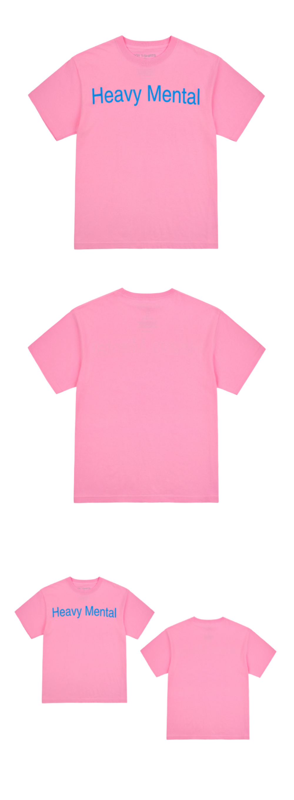 HEAVY MENTAL SHORT SLEEVE TEE IN PINK