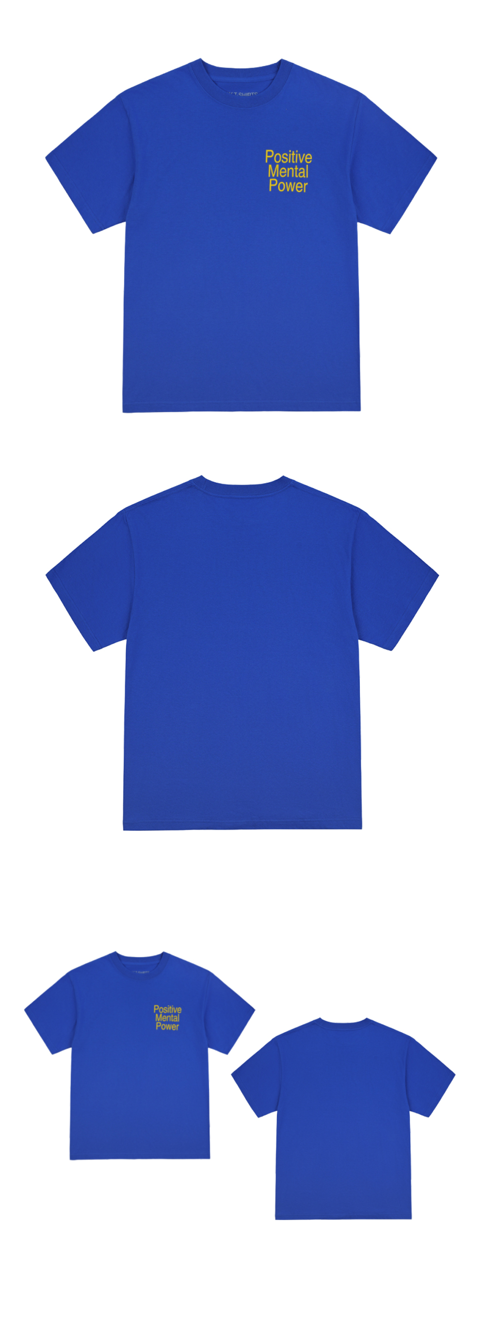 PMP SHORT SLEEVE TEE IN COBALT BLUE