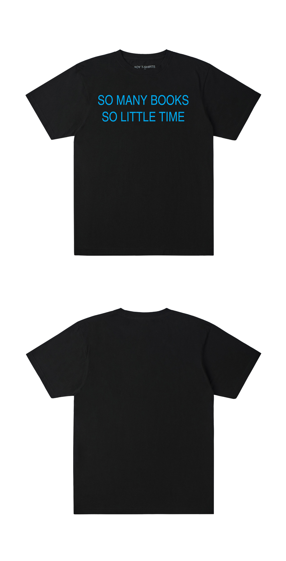SO MANY BOOKS SO LITTLE TIME SHORT SLEEVE TEE IN BLACK